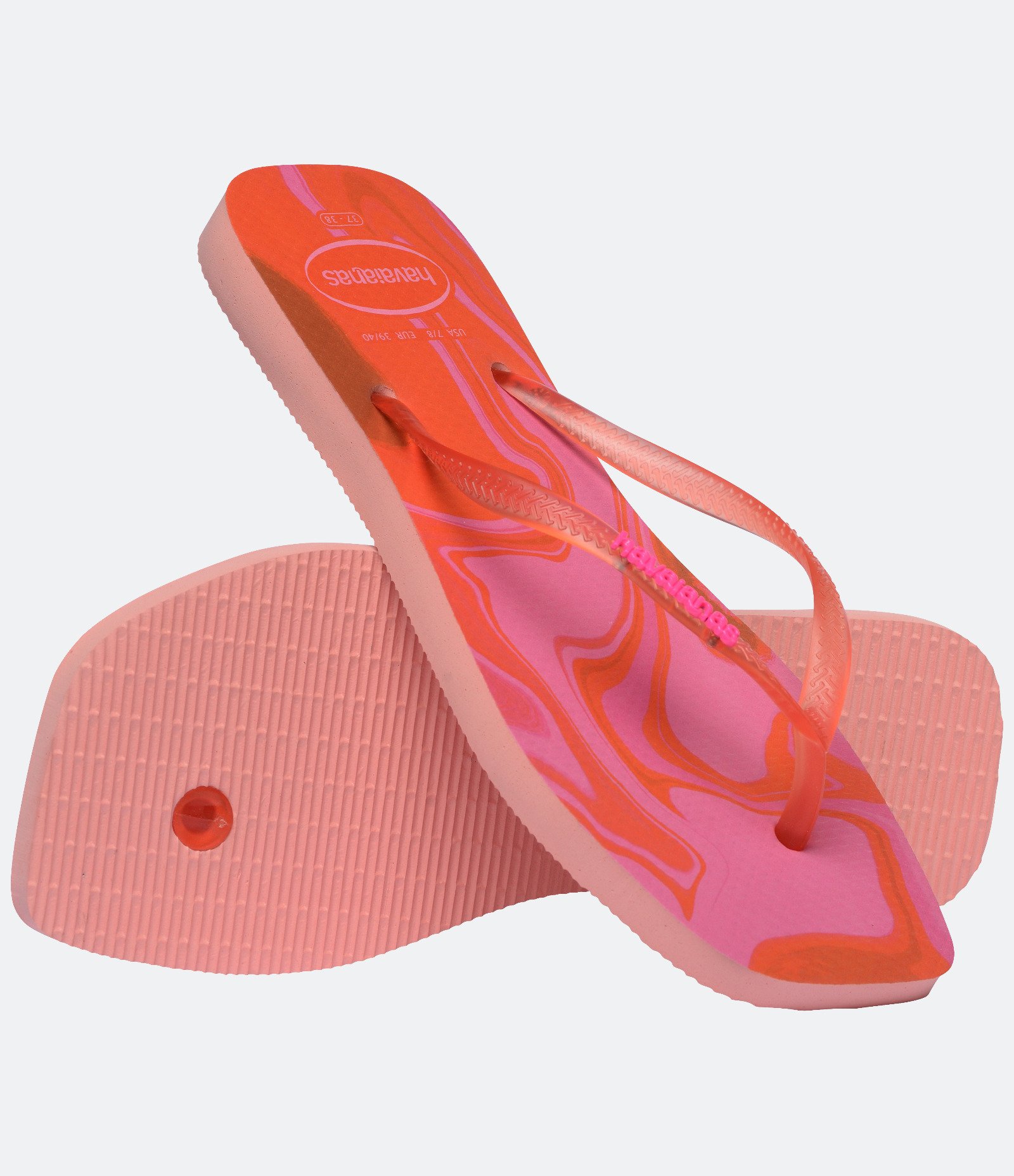 Chinelo Square com Estampa Abstrata Havaianas Rosa 4