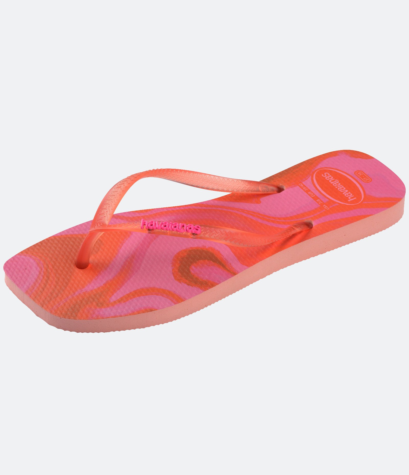 Chinelo Square com Estampa Abstrata Havaianas Rosa 6