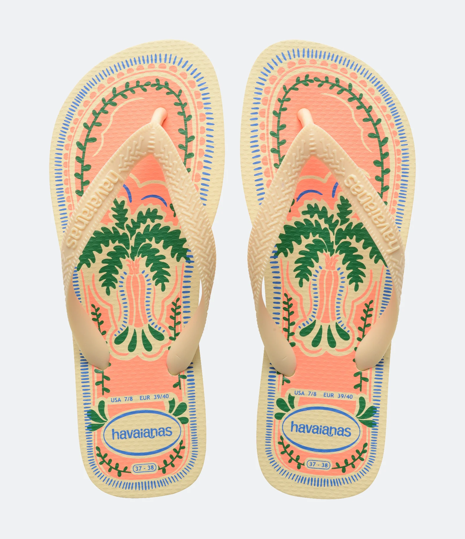 Chinelo em Estampa Tropical Summer Vibes Havaianas Amarelo 1