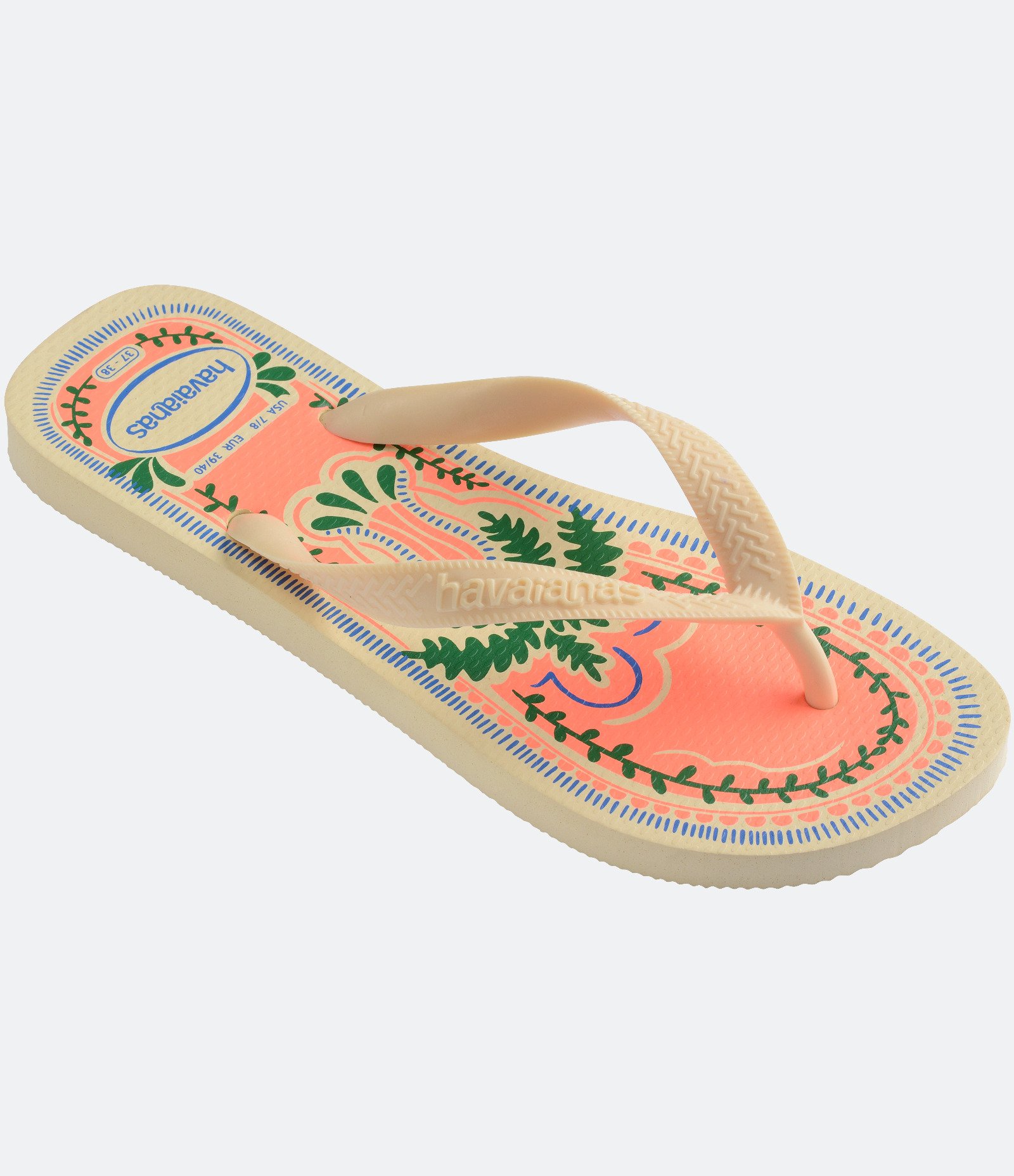 Chinelo em Estampa Tropical Summer Vibes Havaianas Amarelo 2