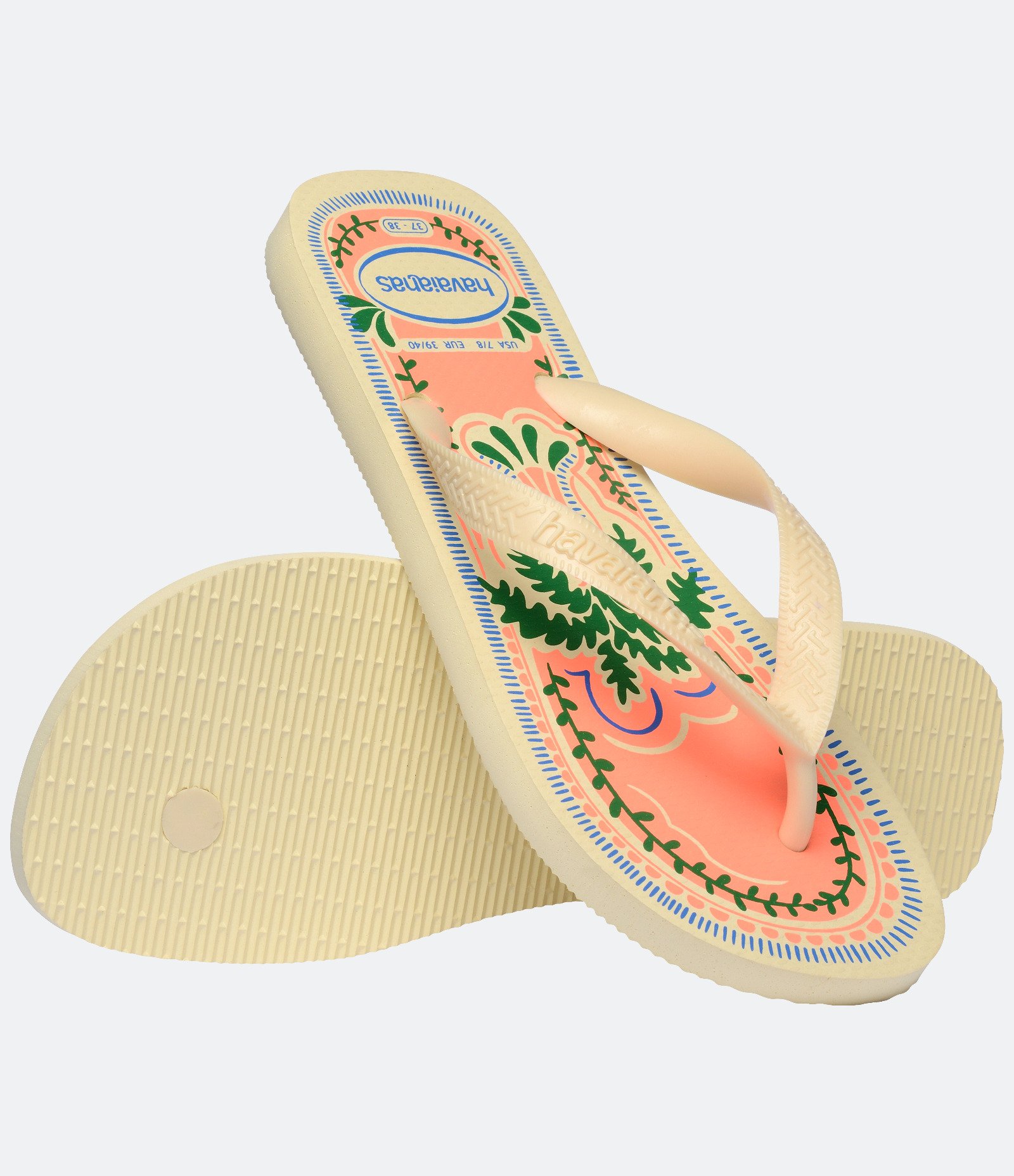Chinelo em Estampa Tropical Summer Vibes Havaianas Amarelo 4