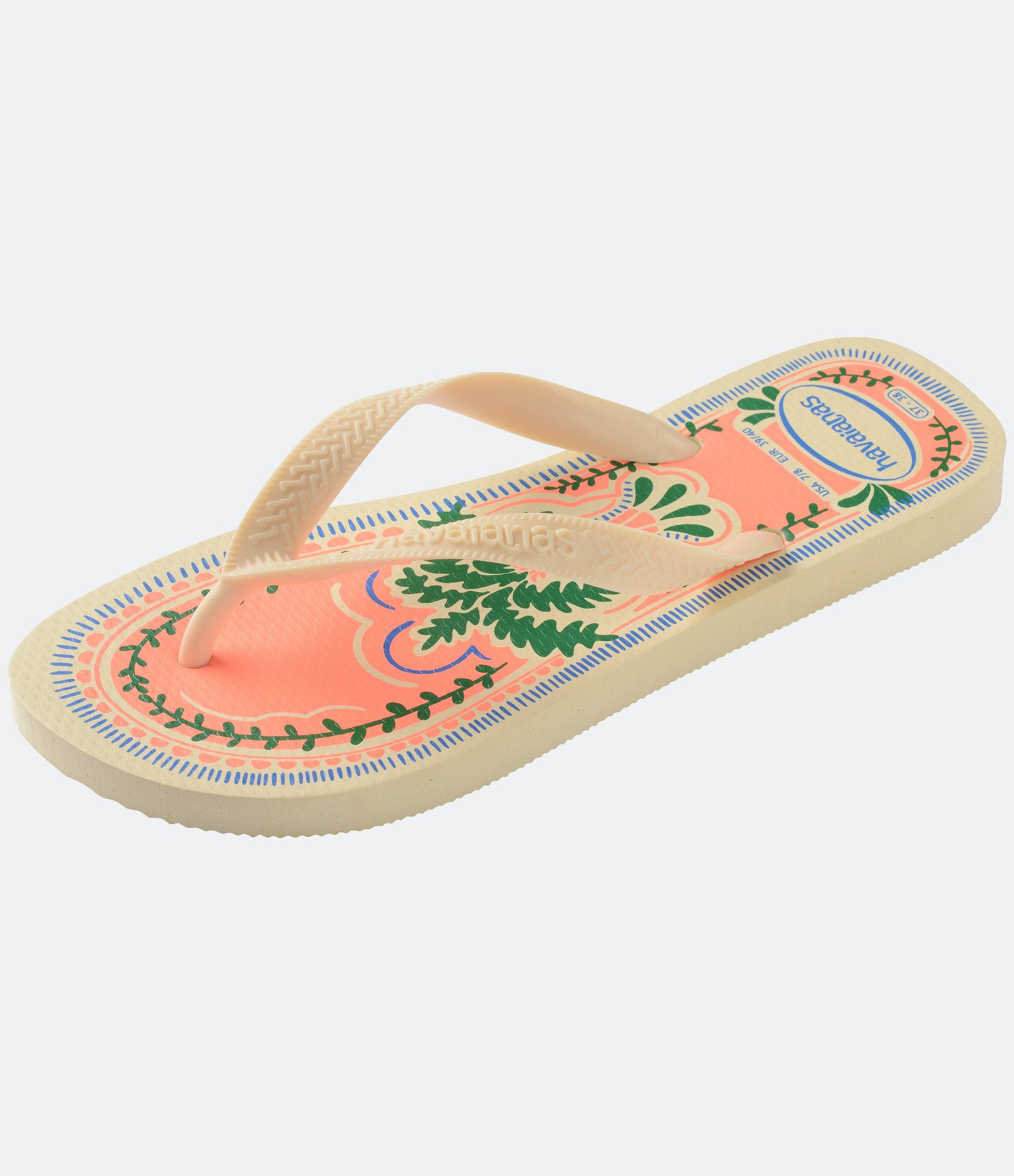 Chinelo em Estampa Tropical Summer Vibes Havaianas Amarelo 6
