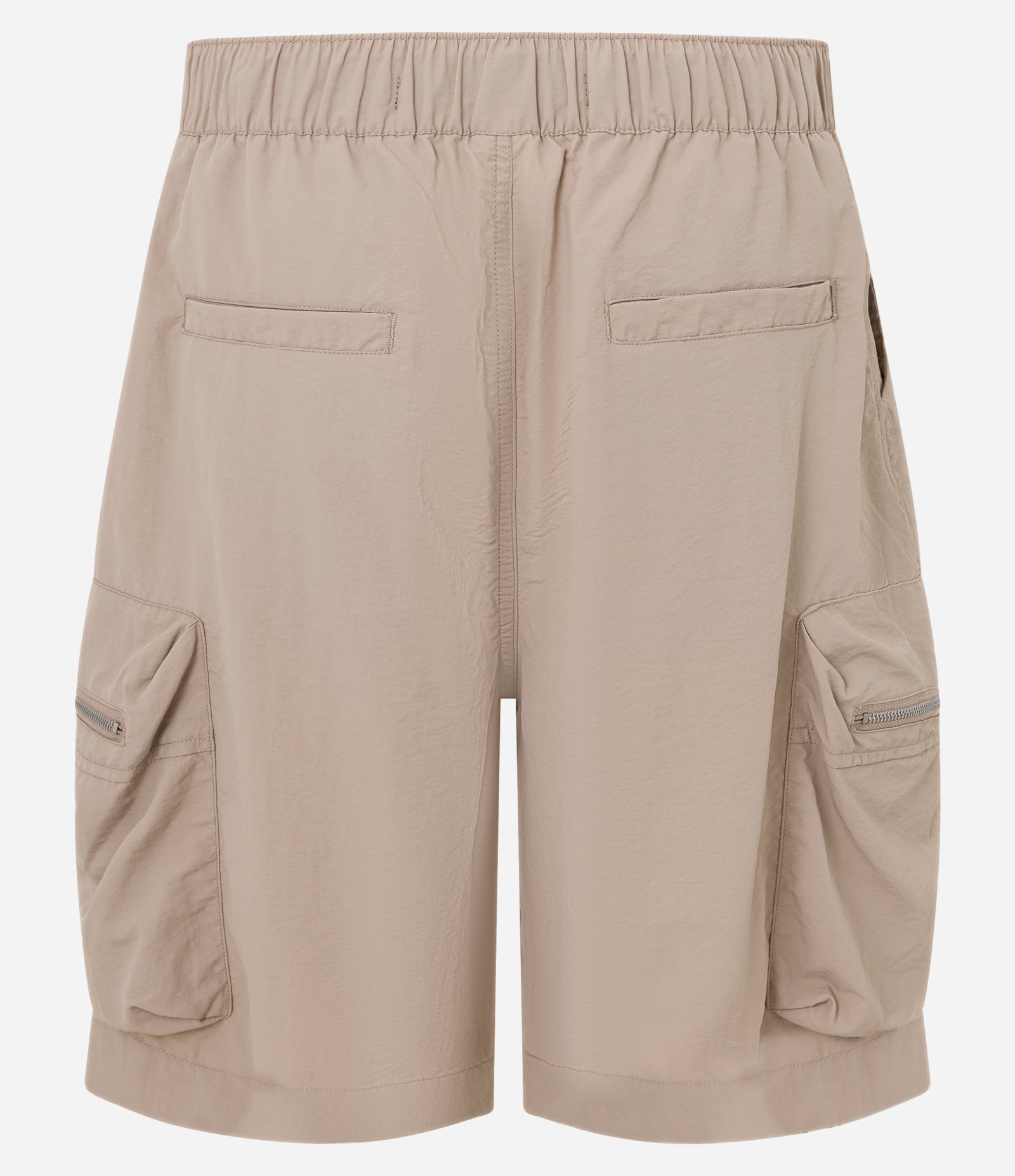 Bermuda Cargo Tecnológico com Cós Elástico e Cinto Ajustável Bege 7