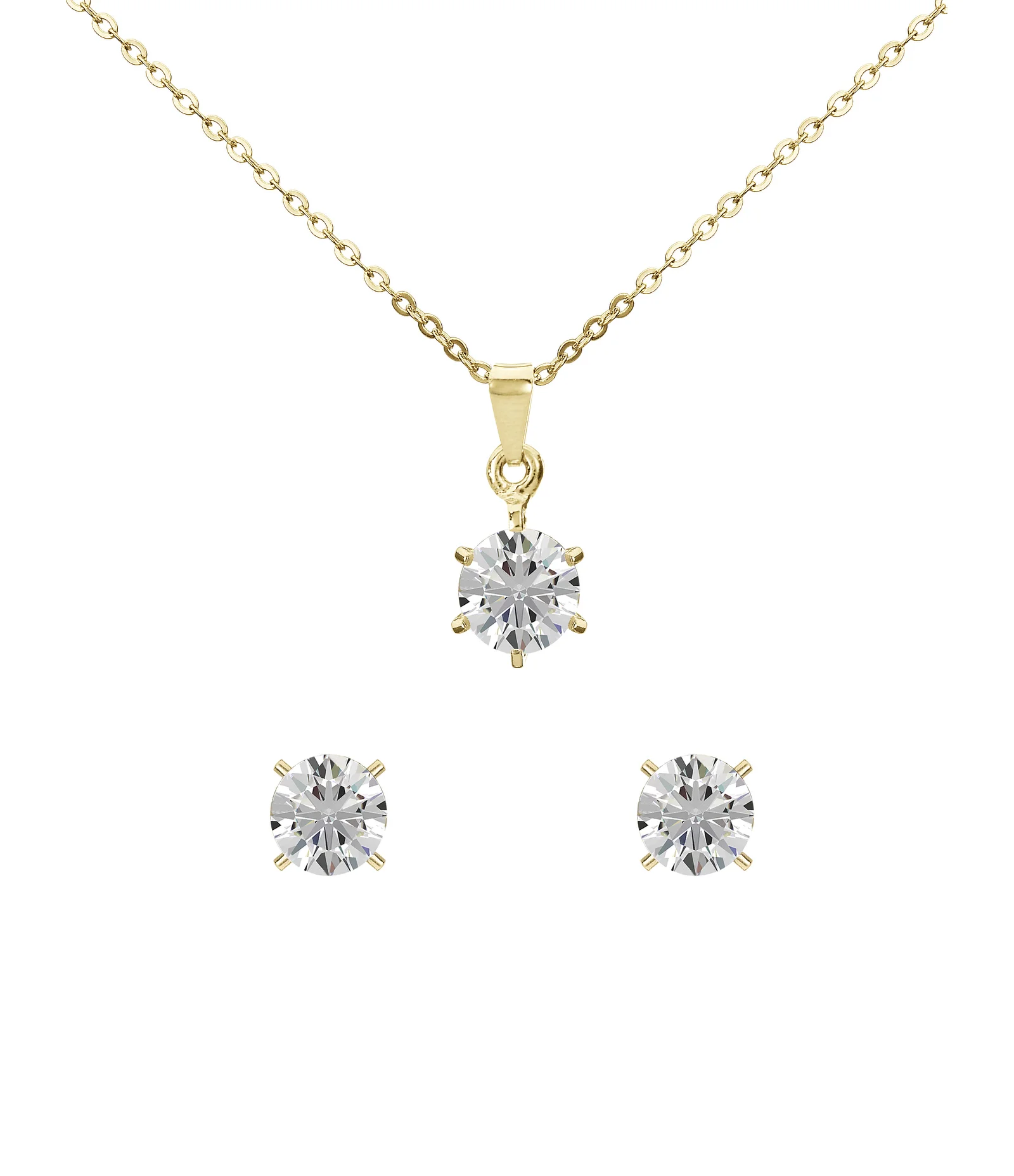 Kit Relógio Analógico Feminino Champion Dourado 2