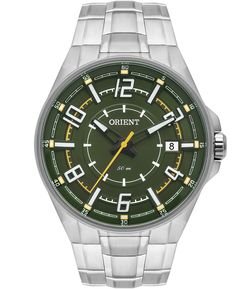  Relógio Analógico Masculino em Aço Orient