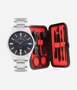 Kit Relógio Analógico Masculino Technos