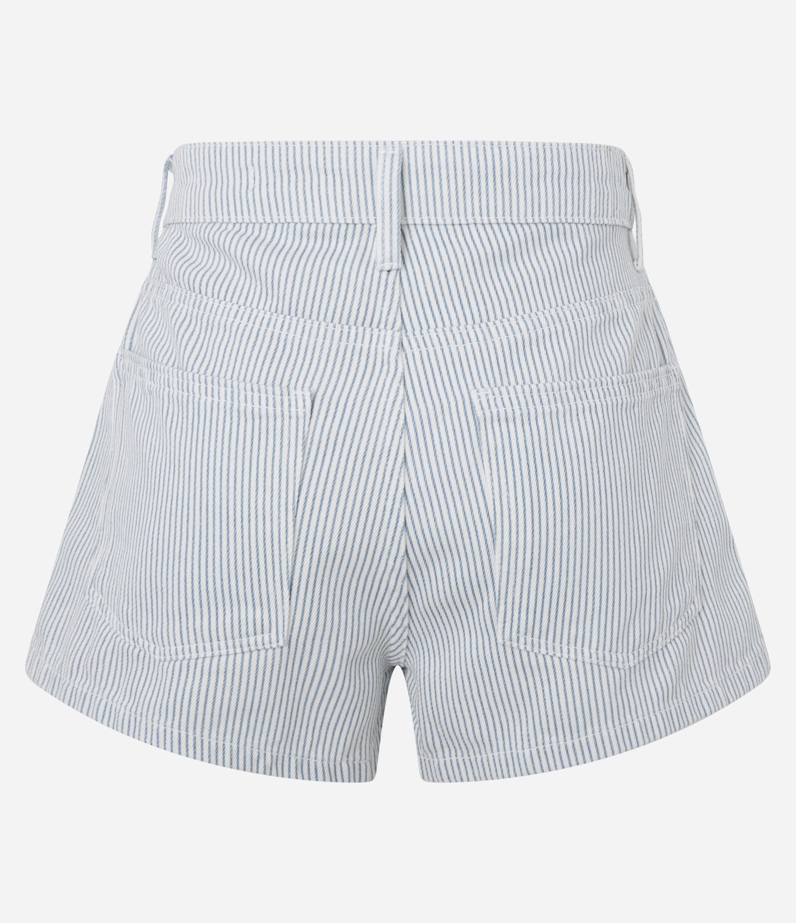 Short Saia em Sarja com Estampa Listrada Azul 6
