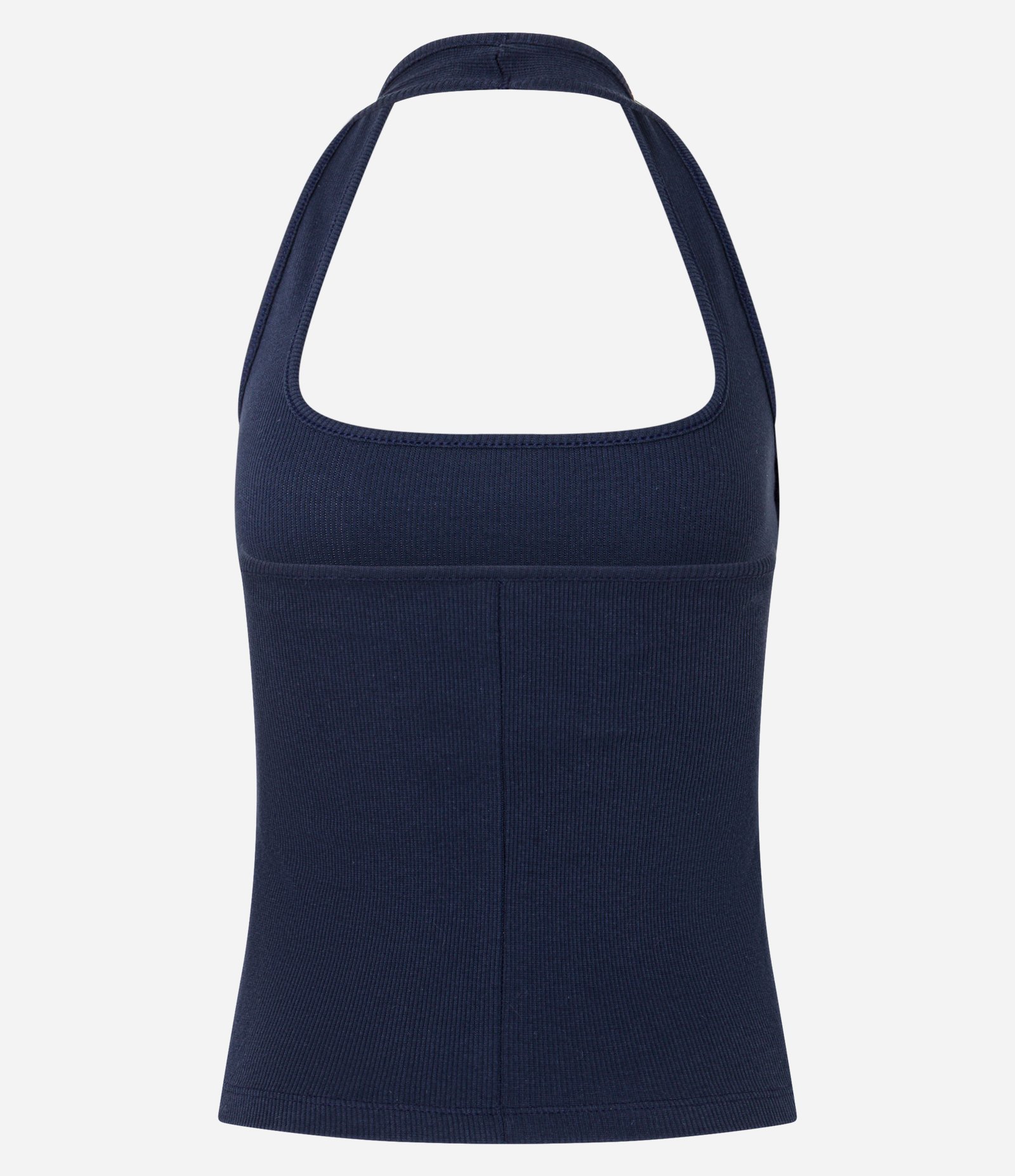 Blusa em Ribana Frente Única Azul Marinho 3