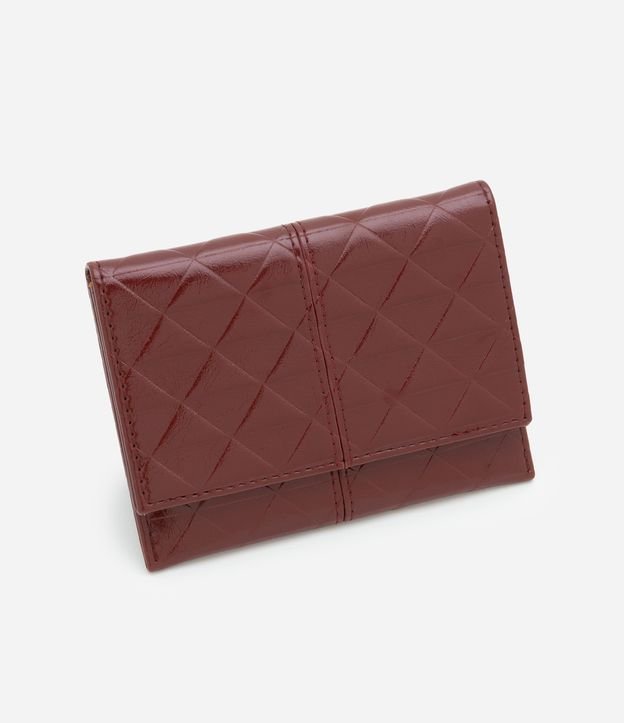 Carteira Envelope em PU com Costura Aparente