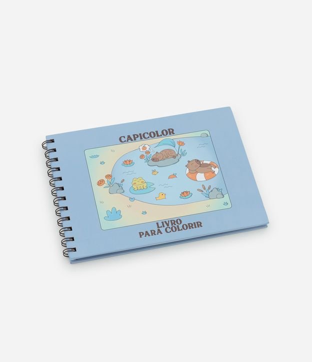 Caderno para Colorir com Estampa Capivaras