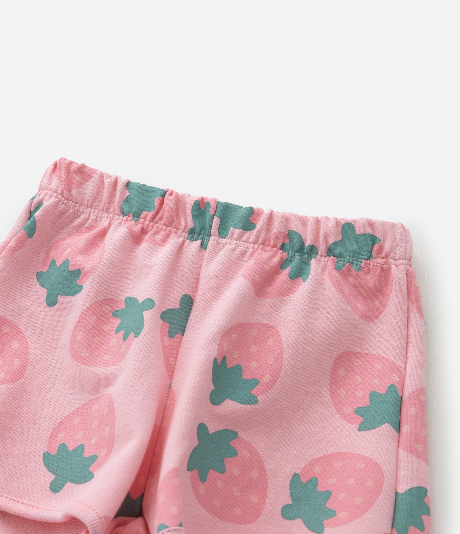 Conjunto Infantil com Estampa de Moranguinhos Minnie - Tam 1 a 6 Anos Branco 6