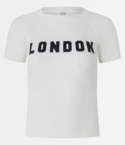 Blusa New T-shirt em Algodão com Estampa London