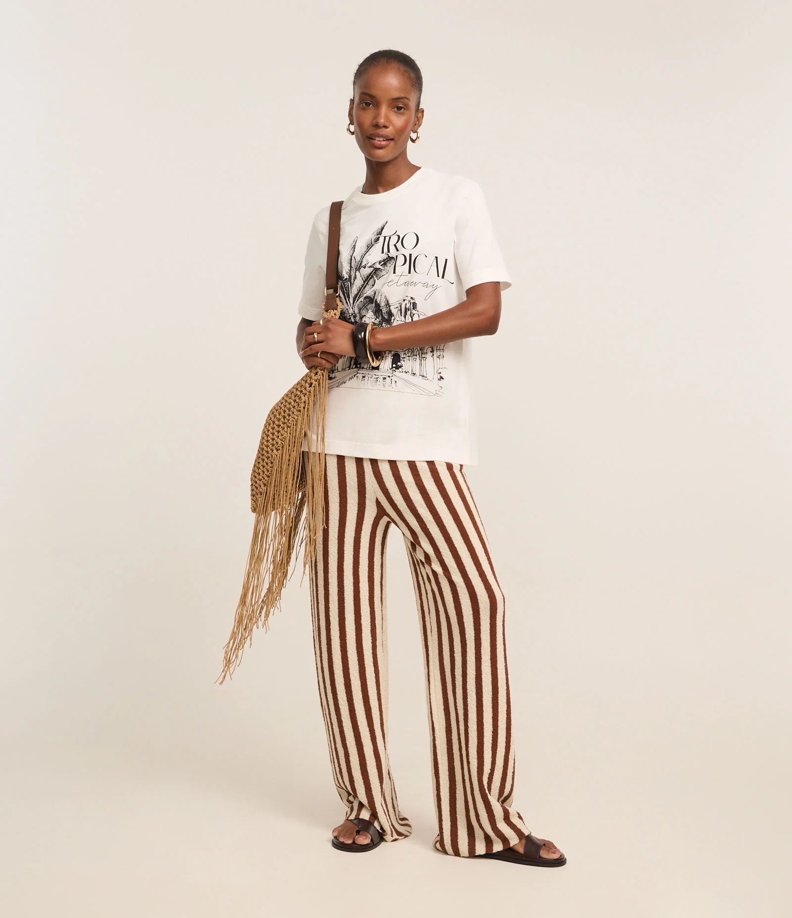 Camiseta em Algodão com Estampa Parque Lage Branco 2