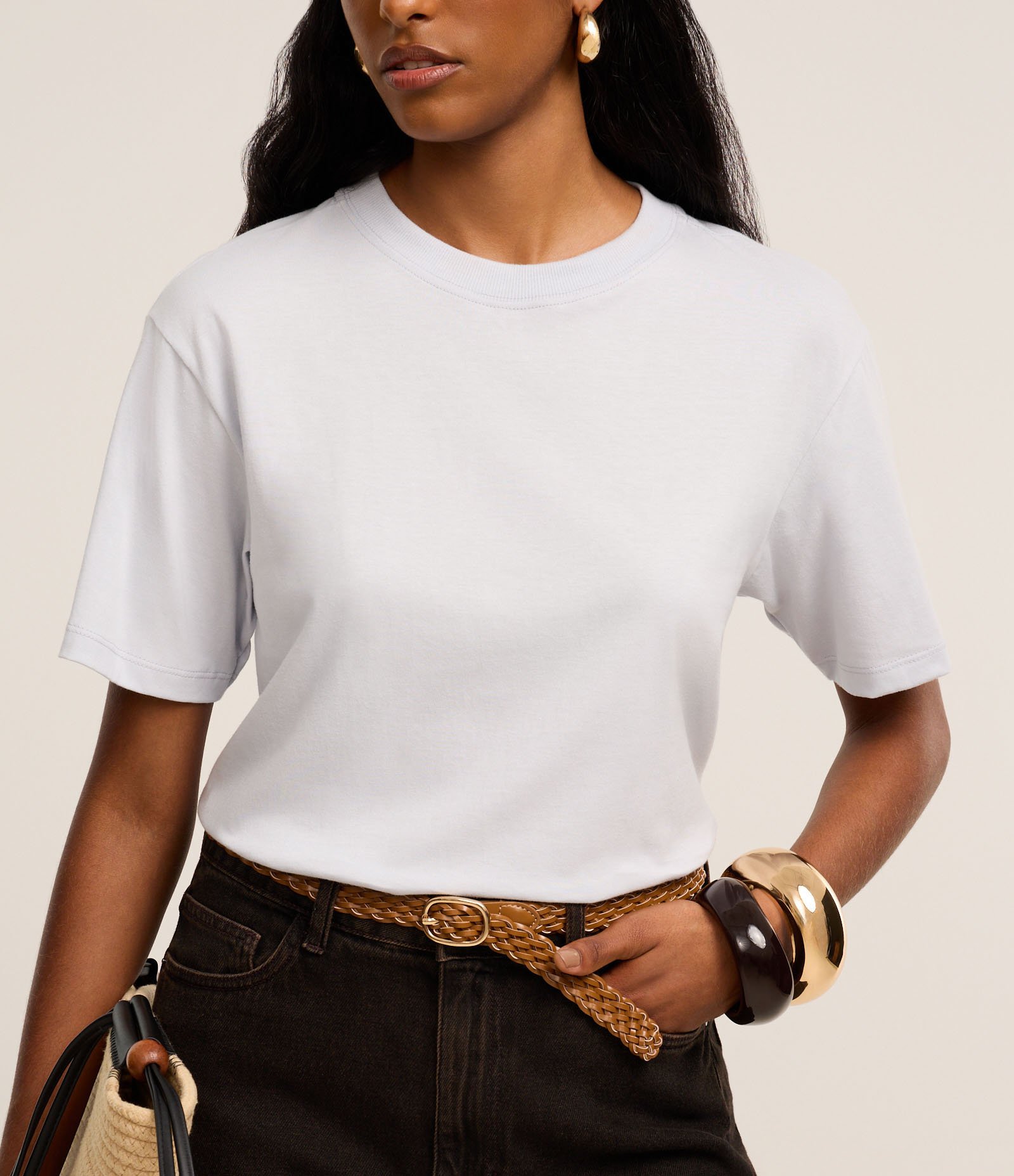 Camiseta em Algodão com Gola Redonda 4