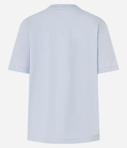 Camiseta em Algodão com Gola Redonda