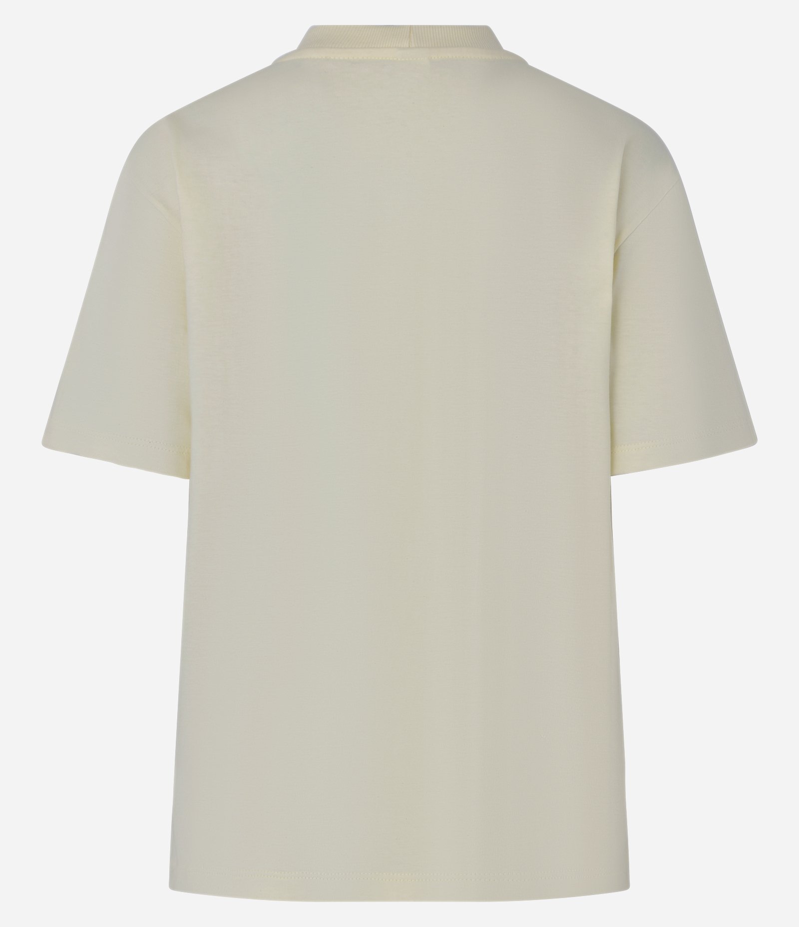 Camiseta em Algodão com Gola Redonda Amarelo Claro 6