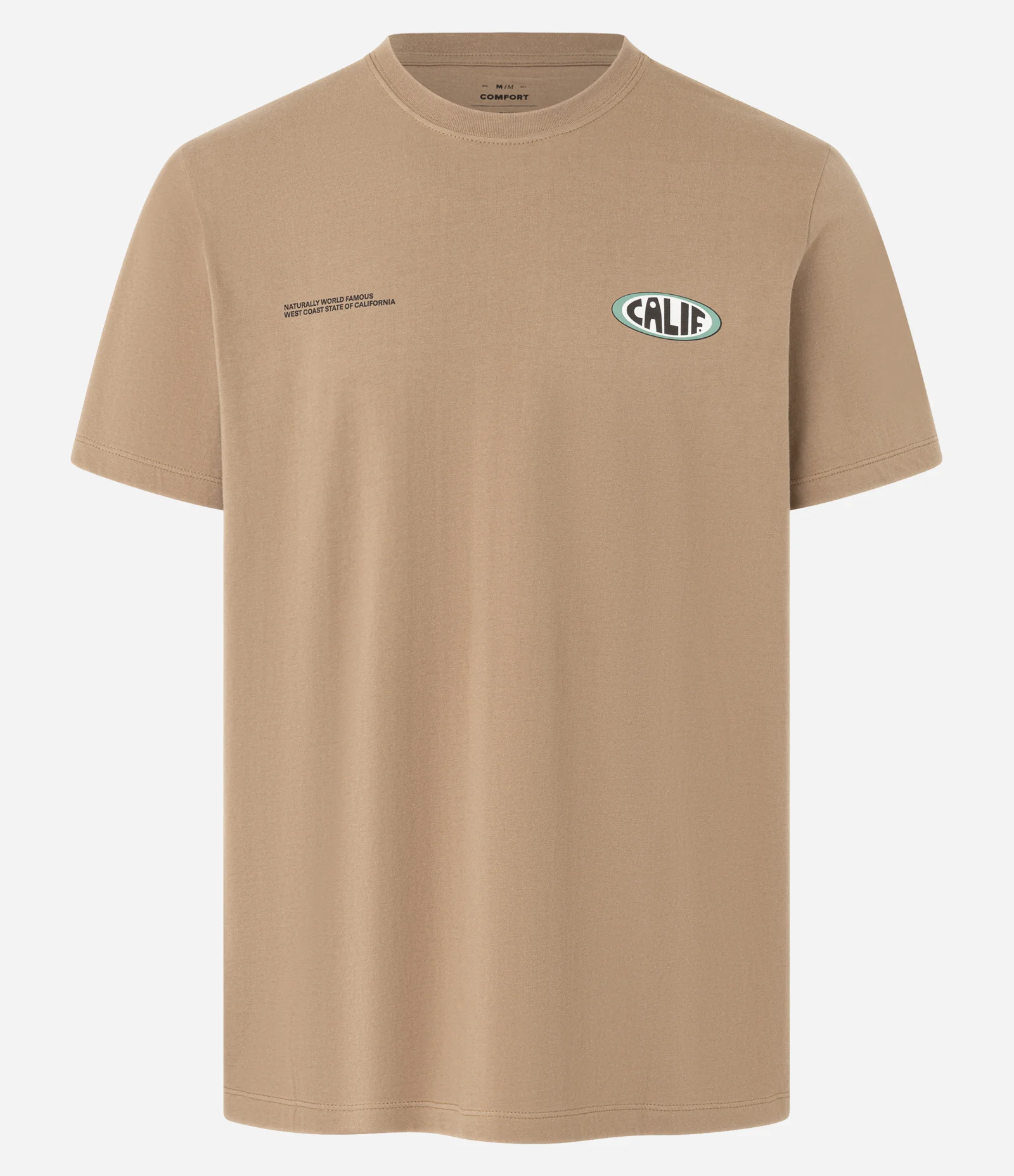 Camiseta Comfort em Algodão com Estampa Lettering Marrom 5