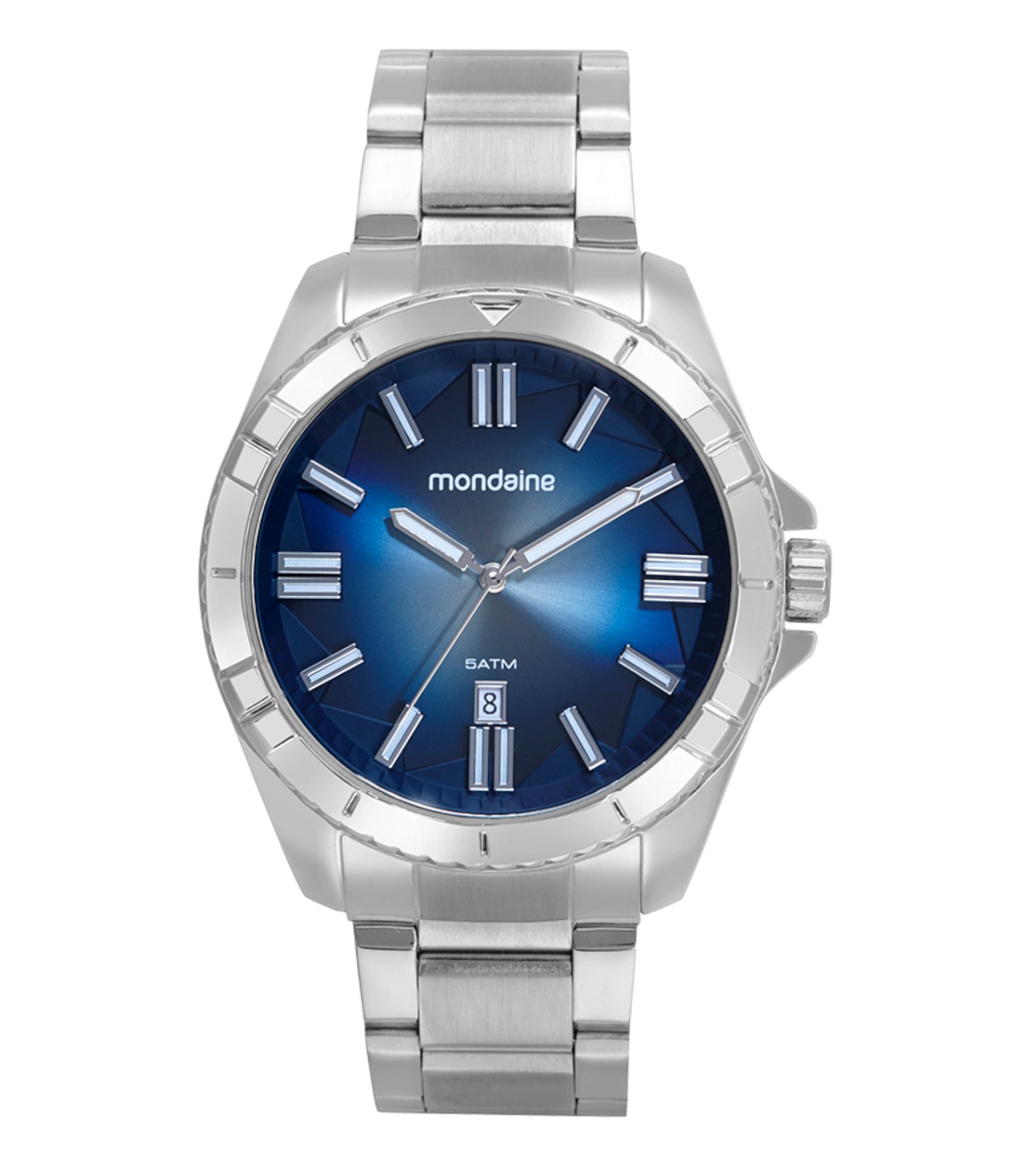 Relógio Cronógrafo Masculino Mondaine Prata 1