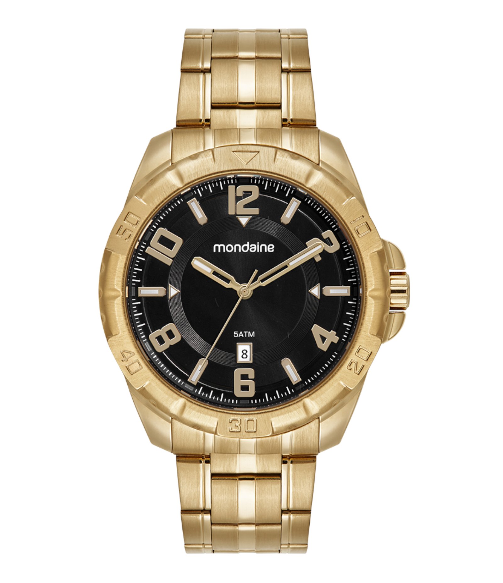 Relógio Cronógrafo Masculino Mondaine Dourado 1