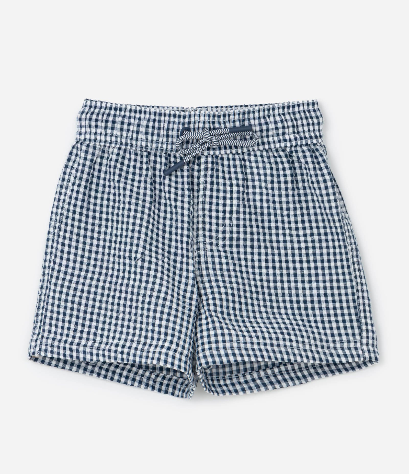 Conjunto Infantil Curto com Estampa de Limão e Xadrez Vichy - Tam 1 a 6 Anos Branco/Preto 4