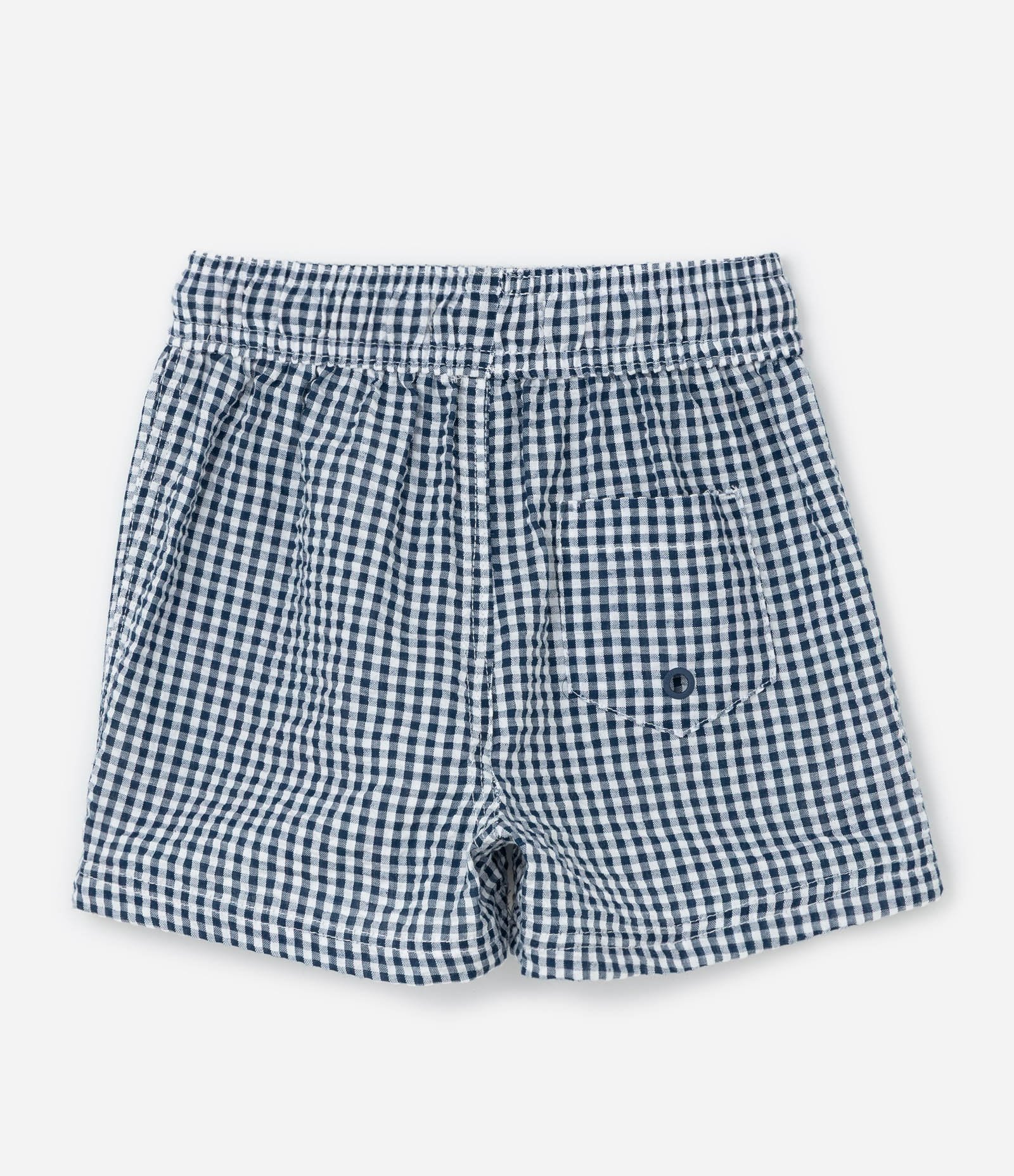 Conjunto Infantil Curto com Estampa de Limão e Xadrez Vichy - Tam 1 a 6 Anos Branco/Preto 5