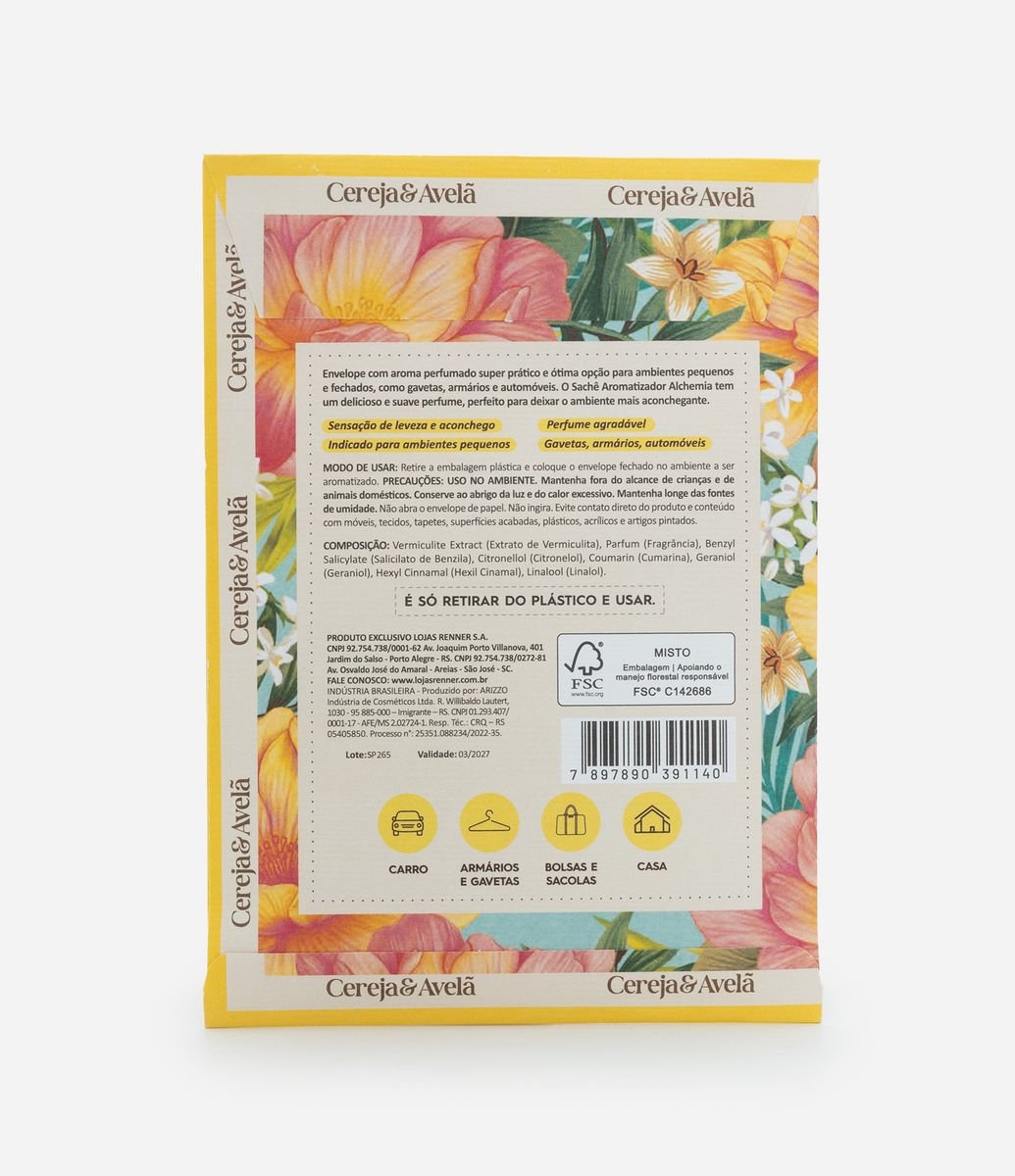 Sache Perfumado Cereja e Avela Alchemia 12g