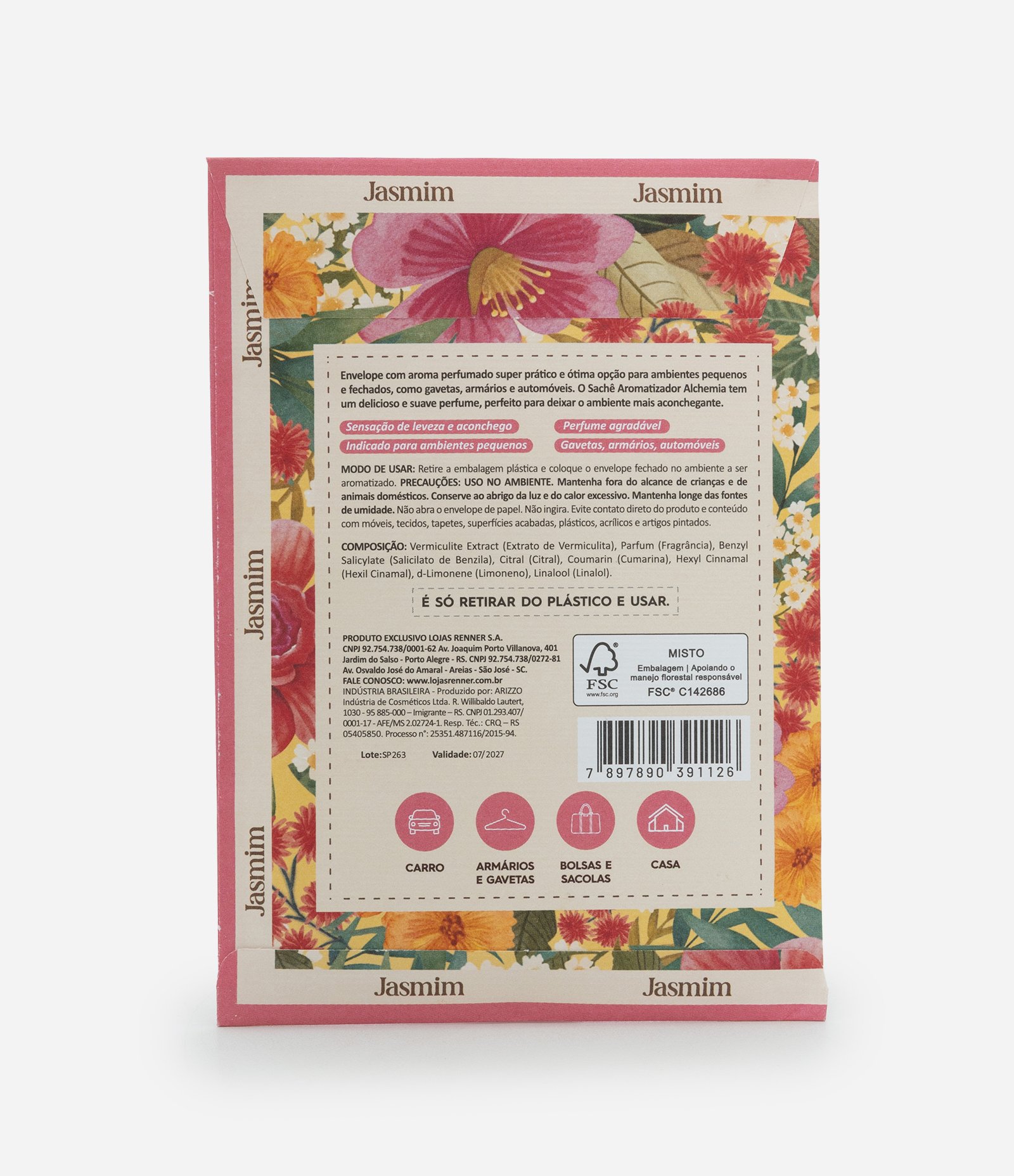 Sachê Perfumado Jasmin Alchemia 12g 2