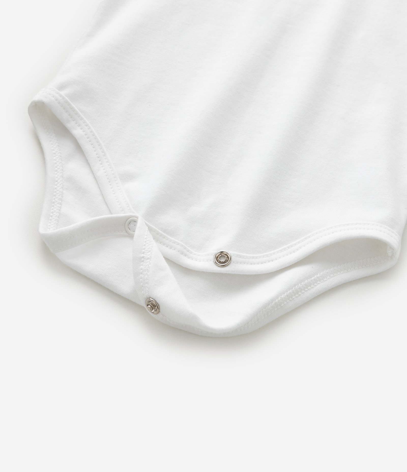 Conjunto Body Bermuda e Babador em Cotton Estampa de Listras - Tam 0 a 18 Meses Branco/Azul 12