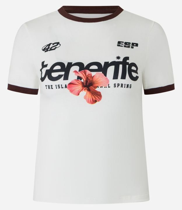 Blusa New T-shirt em Algodão com Estampa Tenerife