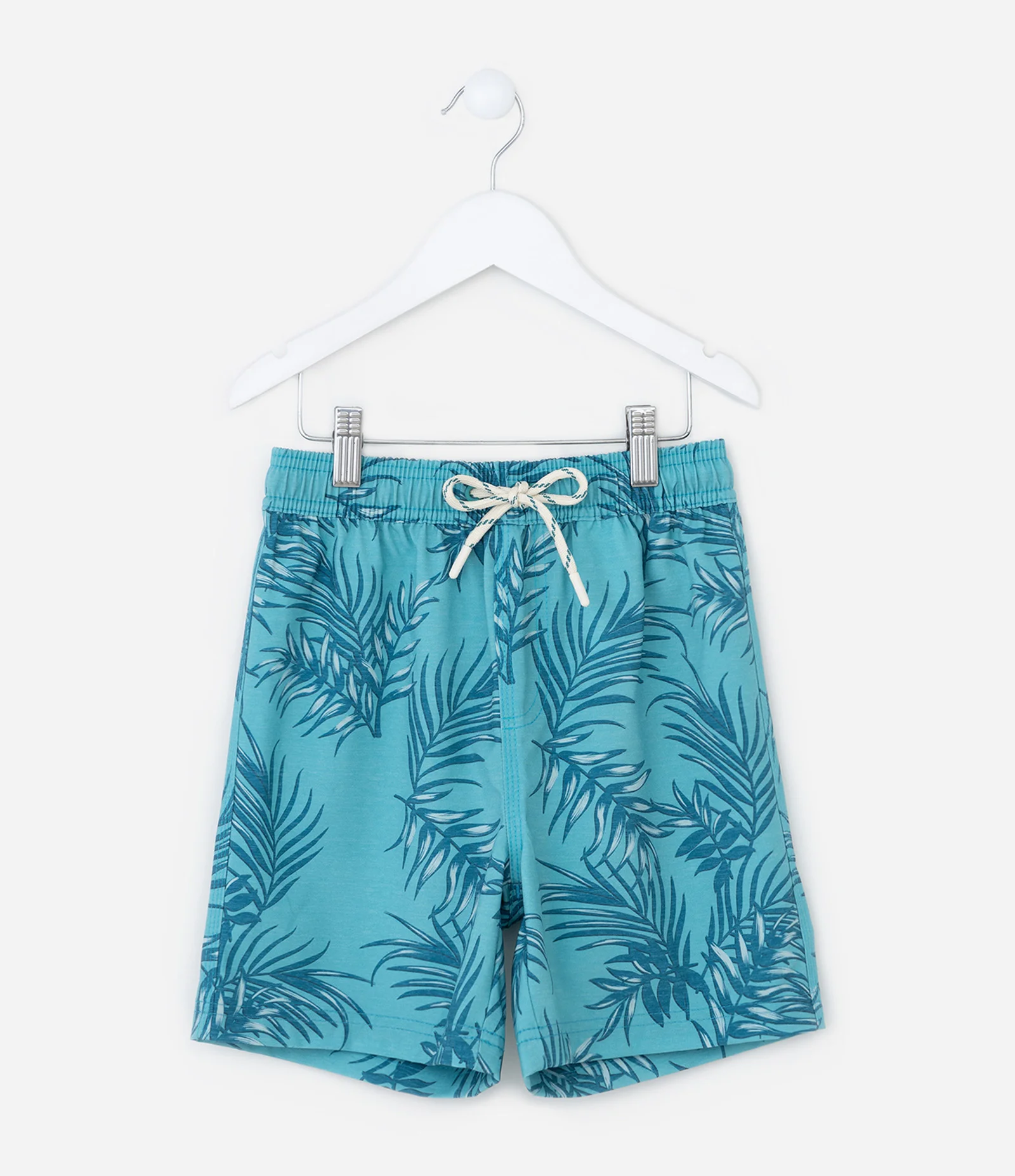 Bermuda Infantil com Estampa Folhagens - Tam 5 a 14 Anos Azul 1