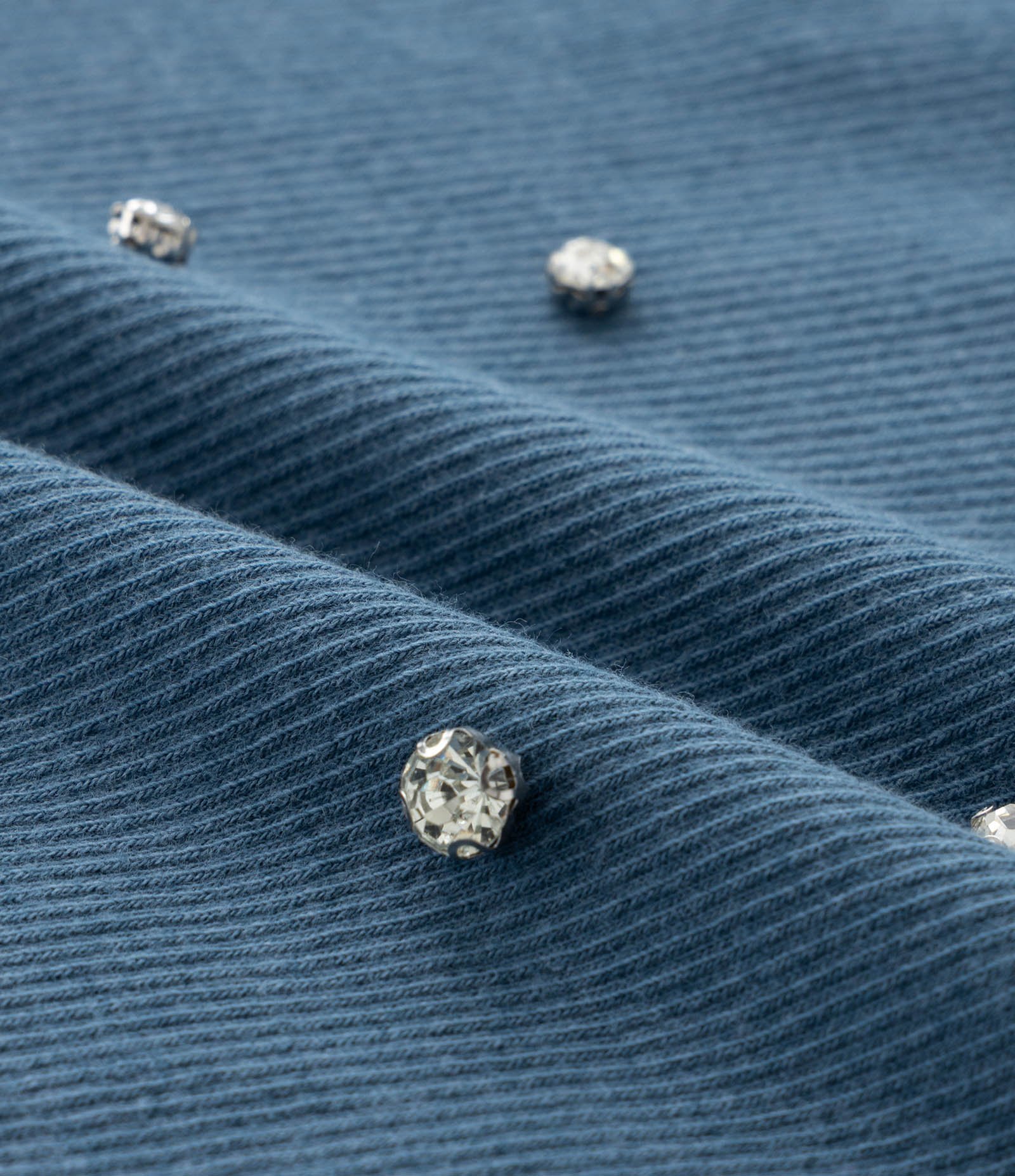 Regata em Ribana com Brilhos Curve & Plus Size Azul 8