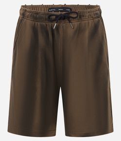 Bermuda Baggy em Moletom com Lavagem Dirty