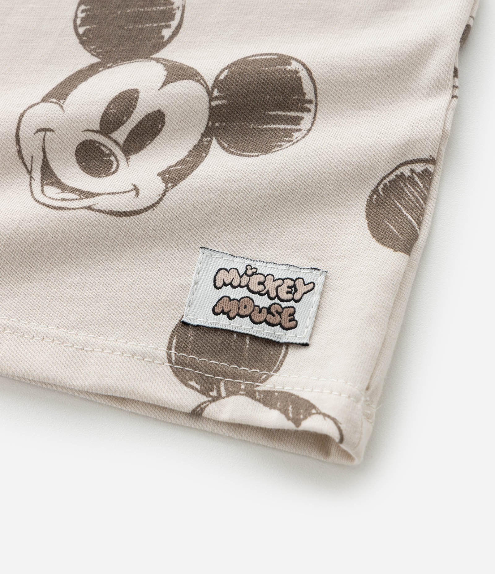 Conjunto Infantil em Moletom com Estampa Mickey - Tam 0 a 18 Meses Marrom 11