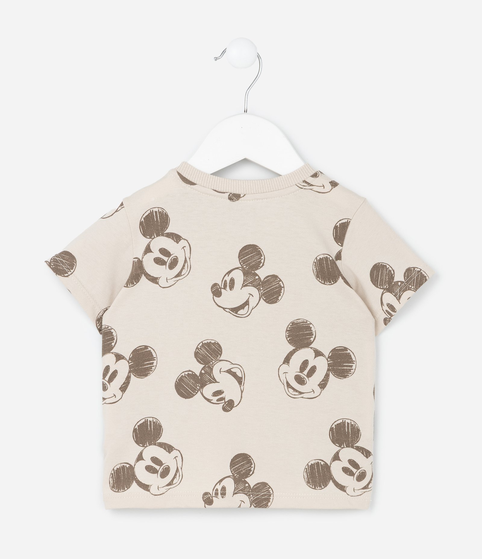 Conjunto Infantil em Moletom com Estampa Mickey - Tam 0 a 18 Meses Marrom 4