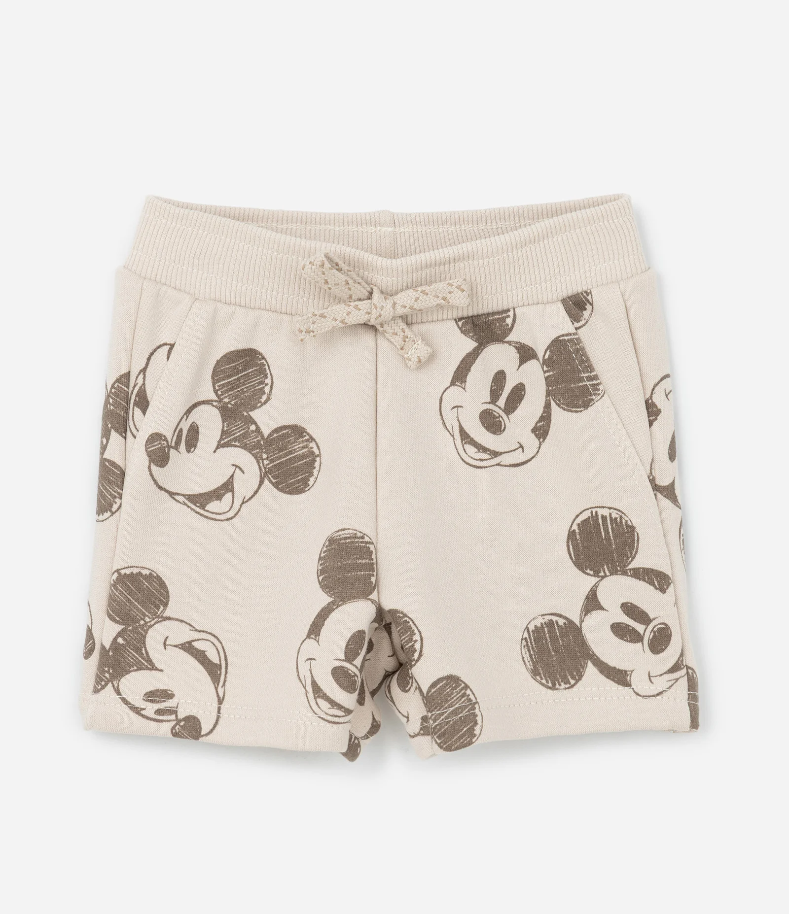 Conjunto Infantil em Moletom com Estampa Mickey - Tam 0 a 18 Meses Marrom 5