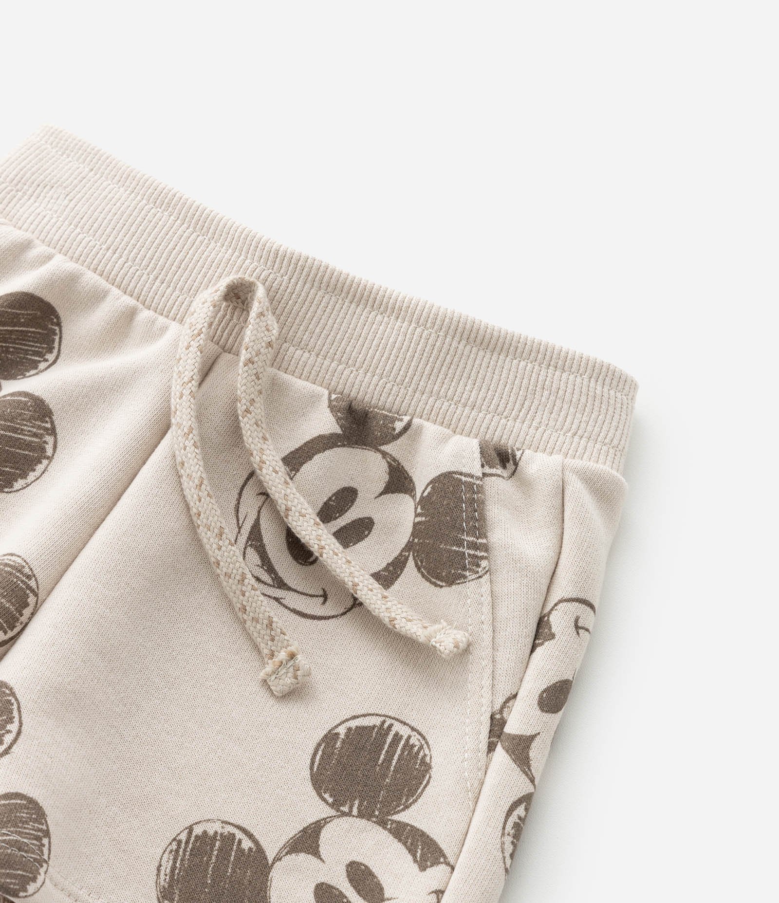 Conjunto Infantil em Moletom com Estampa Mickey - Tam 0 a 18 Meses Marrom 7