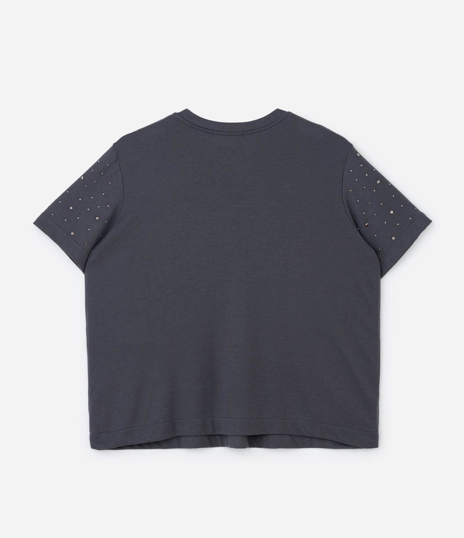Camiseta com Brilhos Salpicados Curve & Plus Size Cinza 5