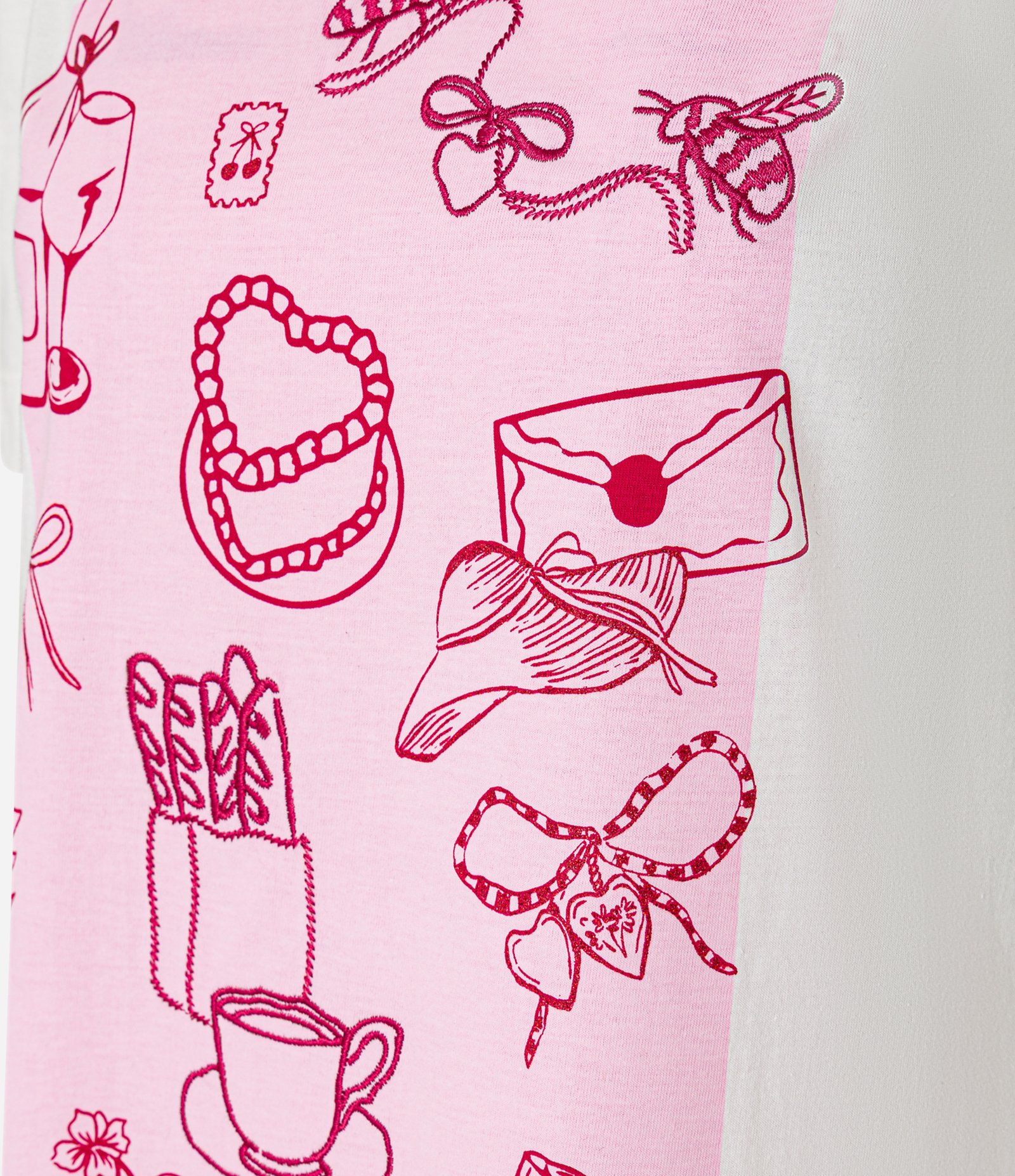 Blusa Slim em Algodão com Estampa Just A Girl e Manga Bufante Branco 6