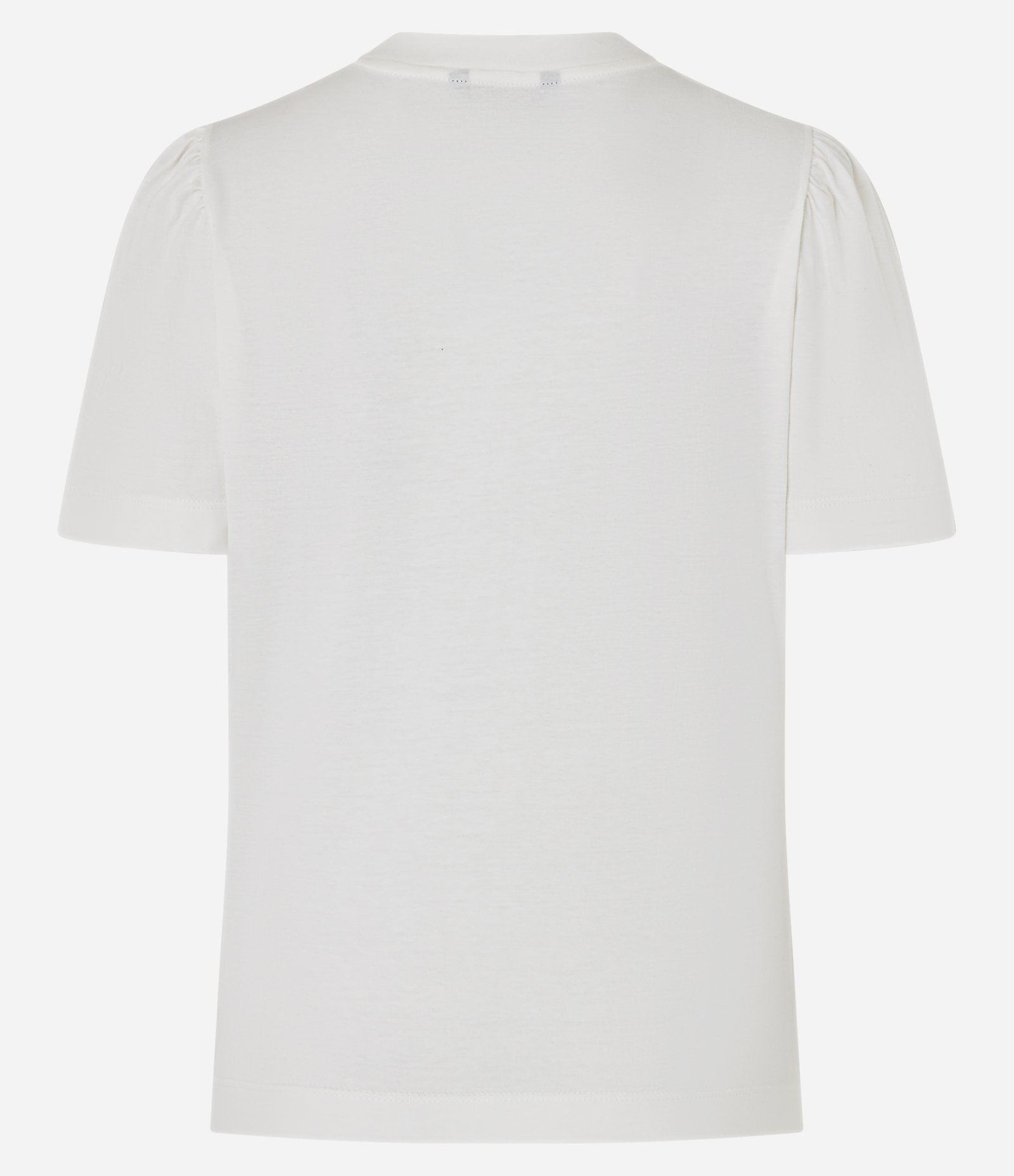 Blusa Slim em Algodão com Estampa Just A Girl e Manga Bufante Branco 7