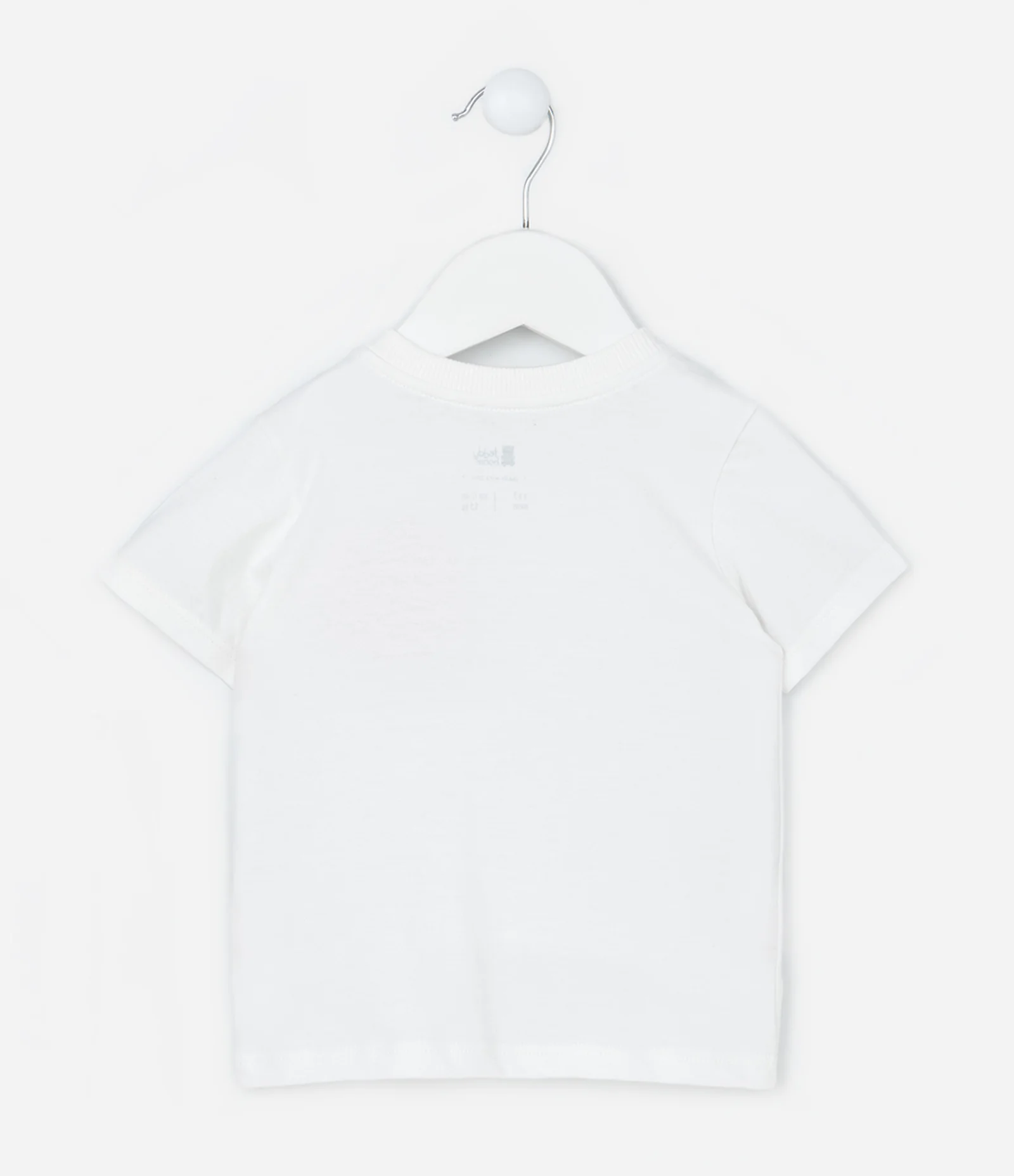 Camiseta Infantil com Bolsinho Estampado de Leão - Tam 0 a 18 Meses Branco 2