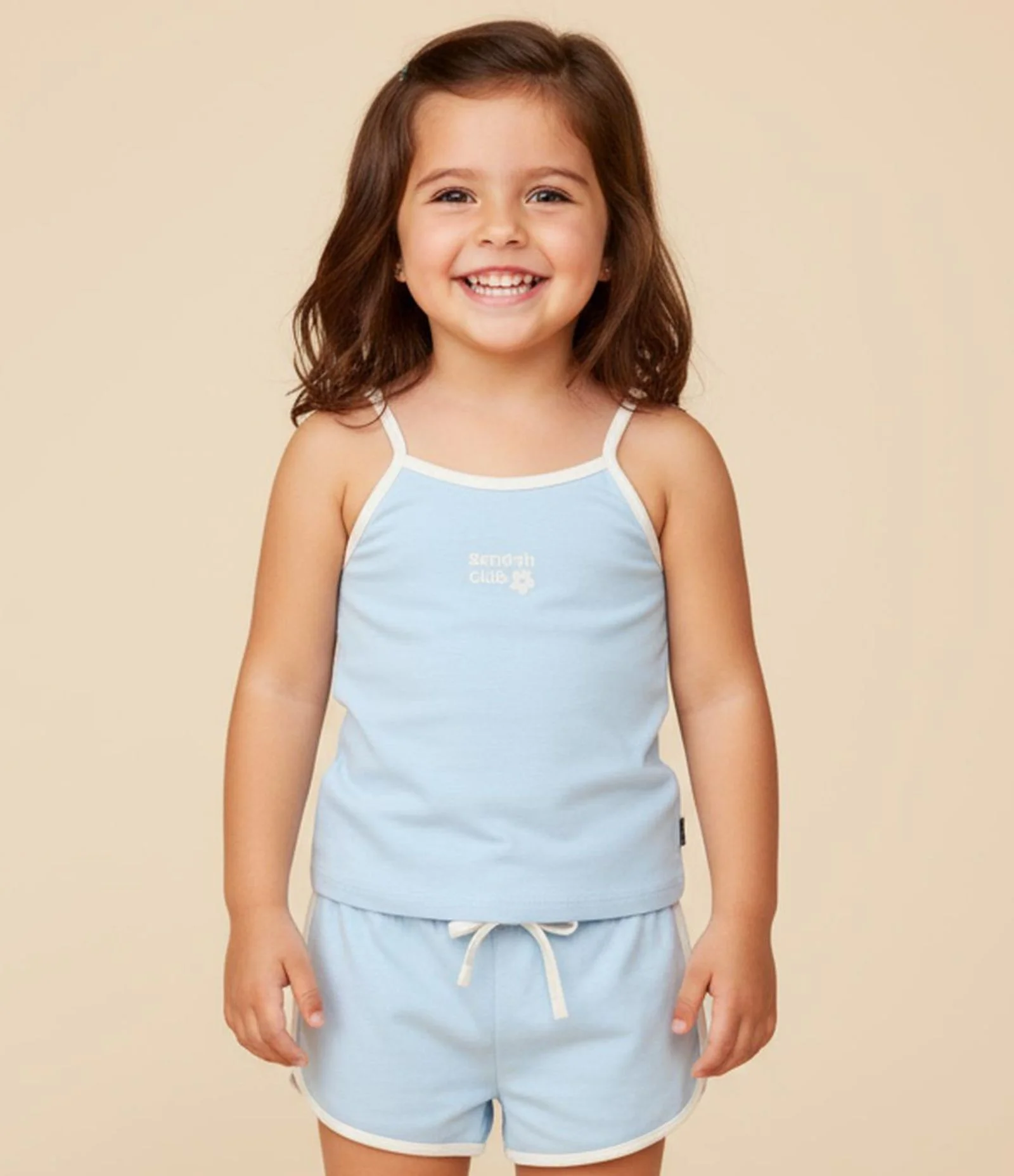 Camiseta Infantil Regular de Alcinha Garden Club - Tam 1 a 6 Anos Azul 1