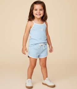 Short Runner Infantil com Detalhes Contrastantes - Tam 1 a 6 Anos