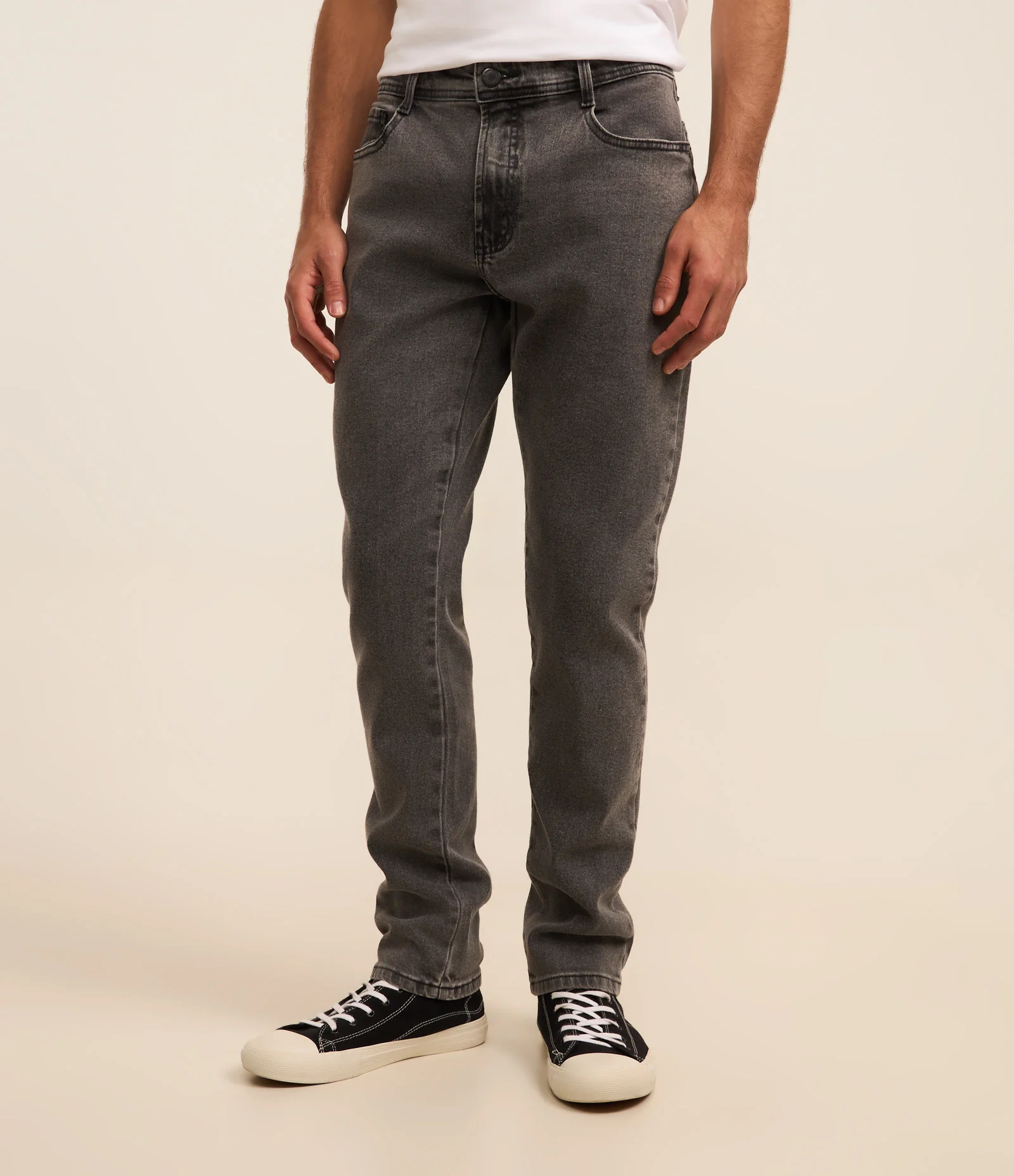 Calça Skinny em Jeans com Elastano Cinza 2