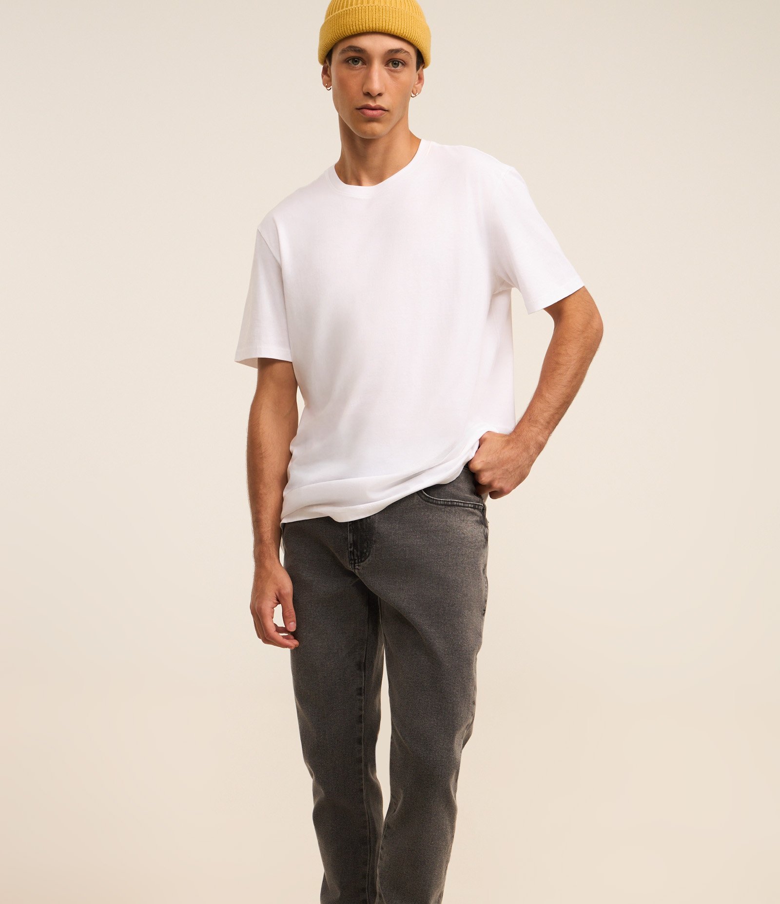 Calça Skinny em Jeans com Elastano Cinza 3