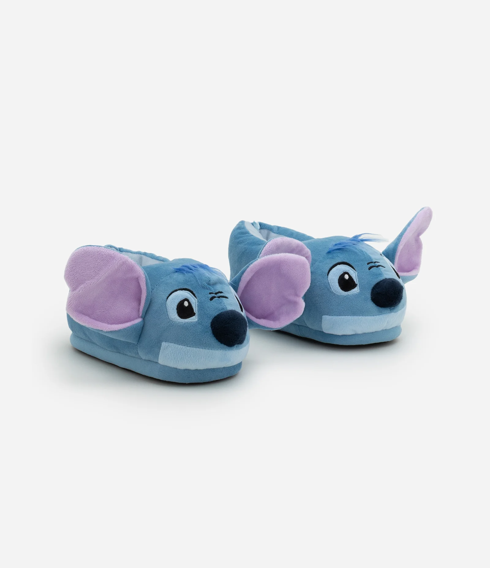 Pantufa Infantil em Fleece com Personagem Stitch – Tam 29 a 36 Azul 2