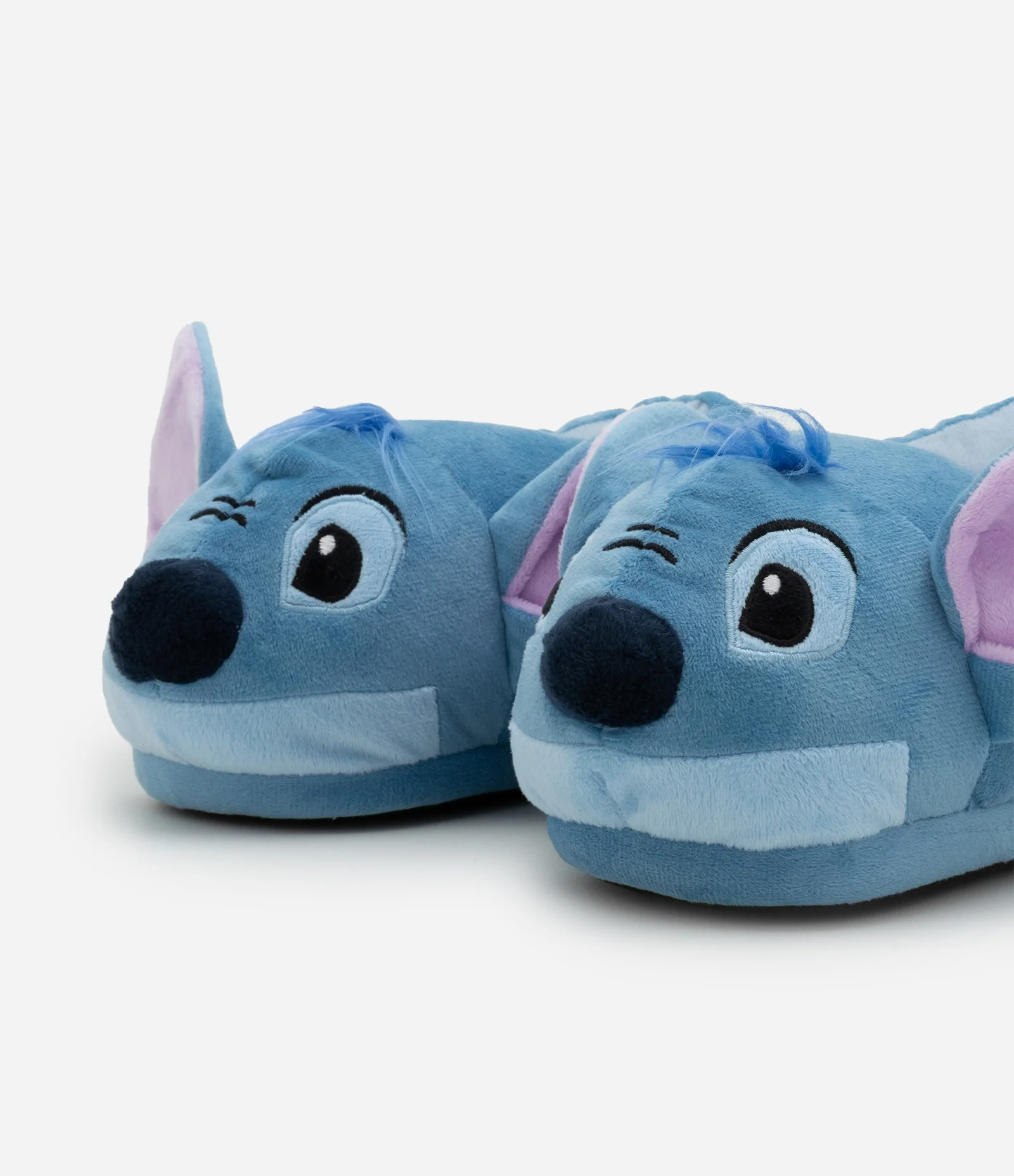 Pantufa Infantil em Fleece com Personagem Stitch – Tam 29 a 36 Azul 5