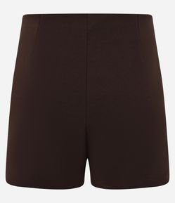 Short Saia Curto em Crepe com Fendinha