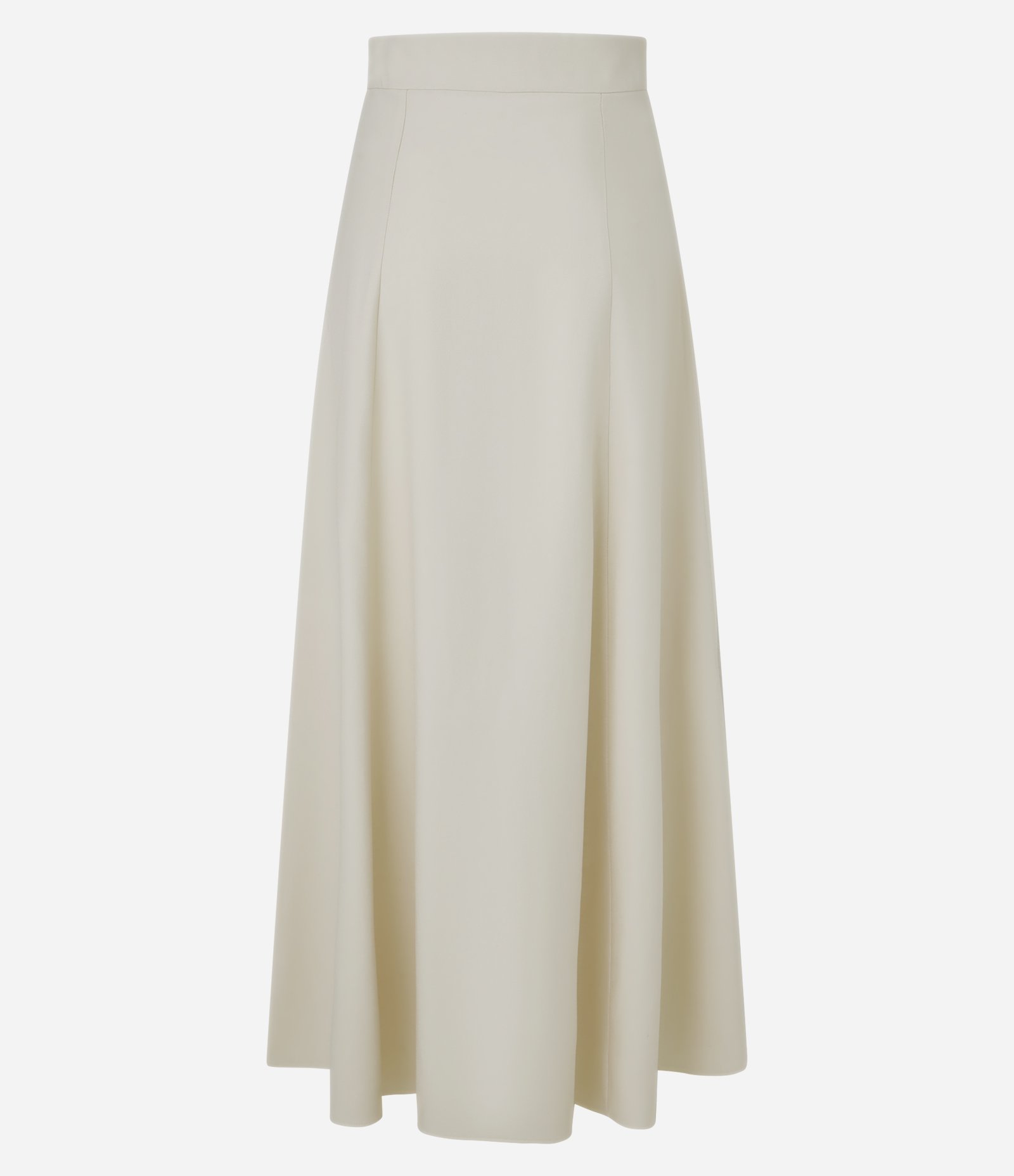 Saia Longa Evasê com Cós Largo Off White 11