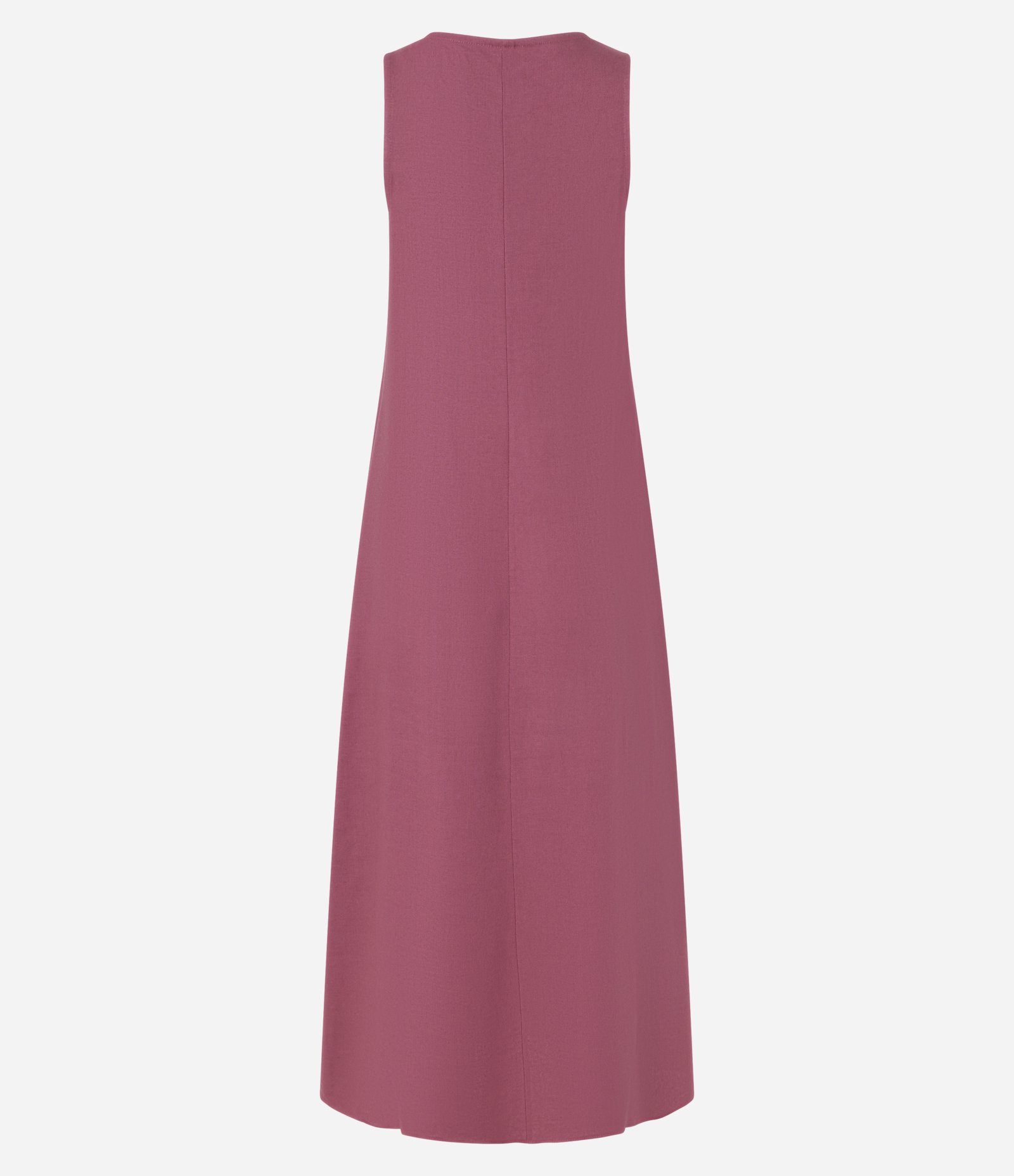 Vestido Evasê Midi em Viscolinho com Alça Larga Rosa Terroso 6