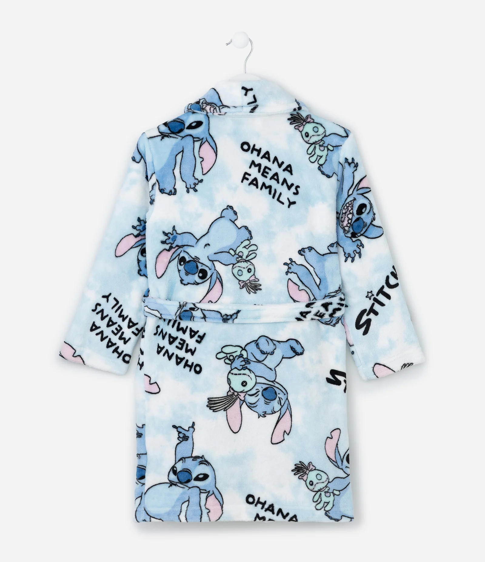 Roupão Infantil Quentinho com Estampa do Stitch - Tam 5 a 16 Anos Azul 2